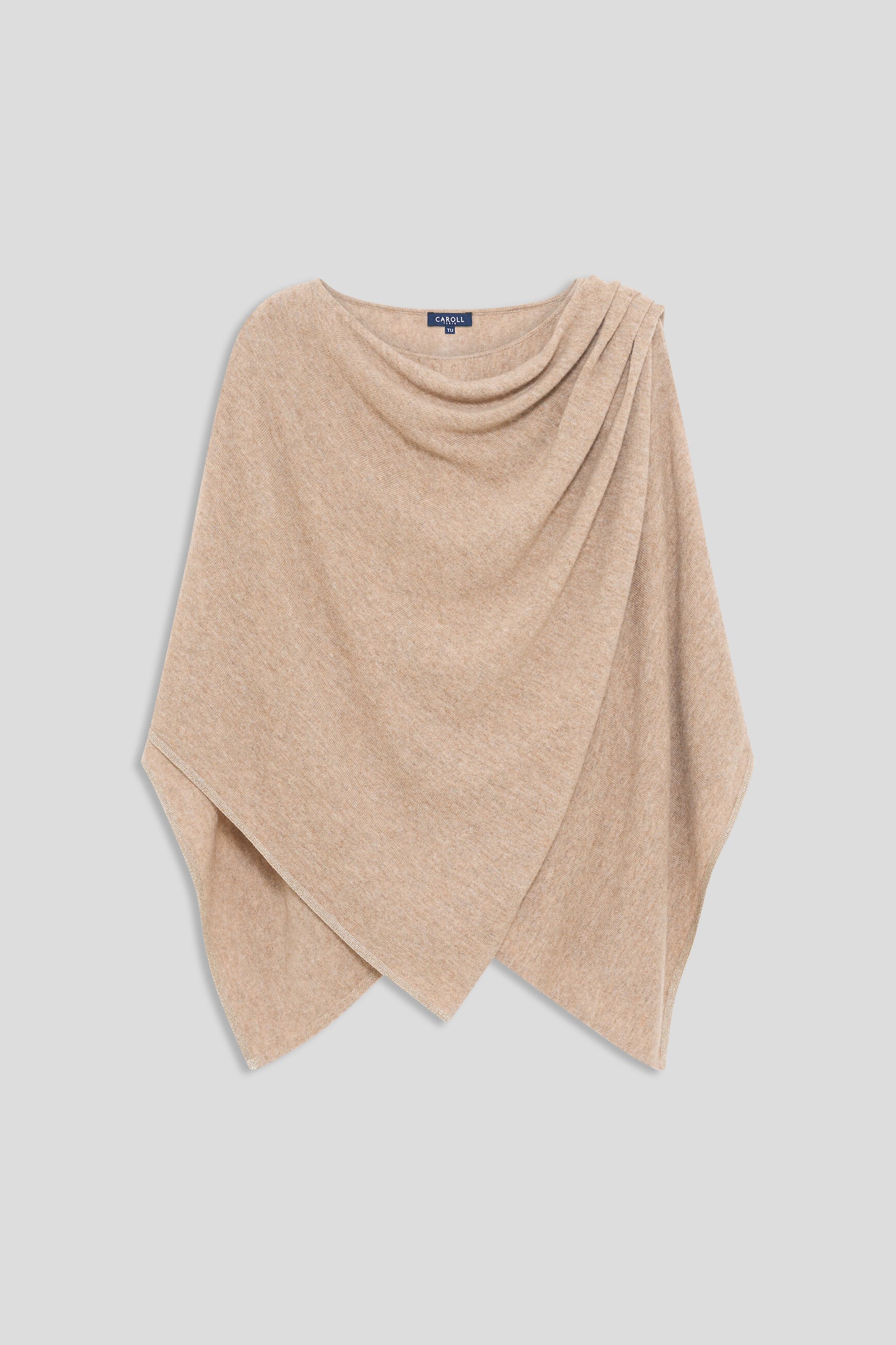 Poncho Hidrap marron clair femme