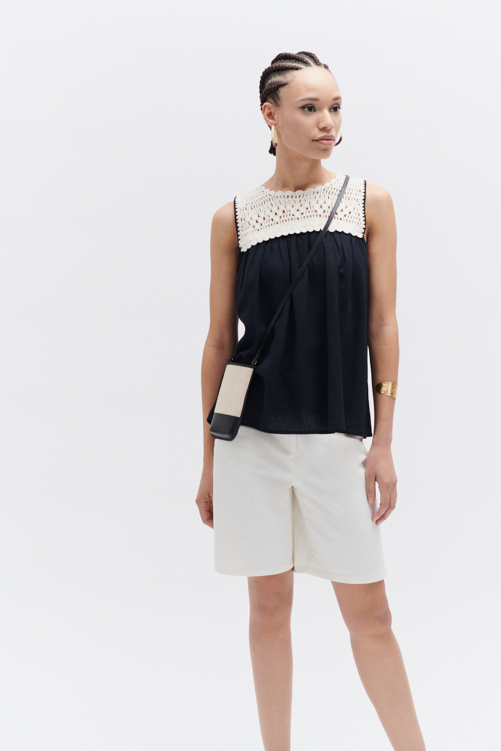 top nina noir femme top nina noir femme