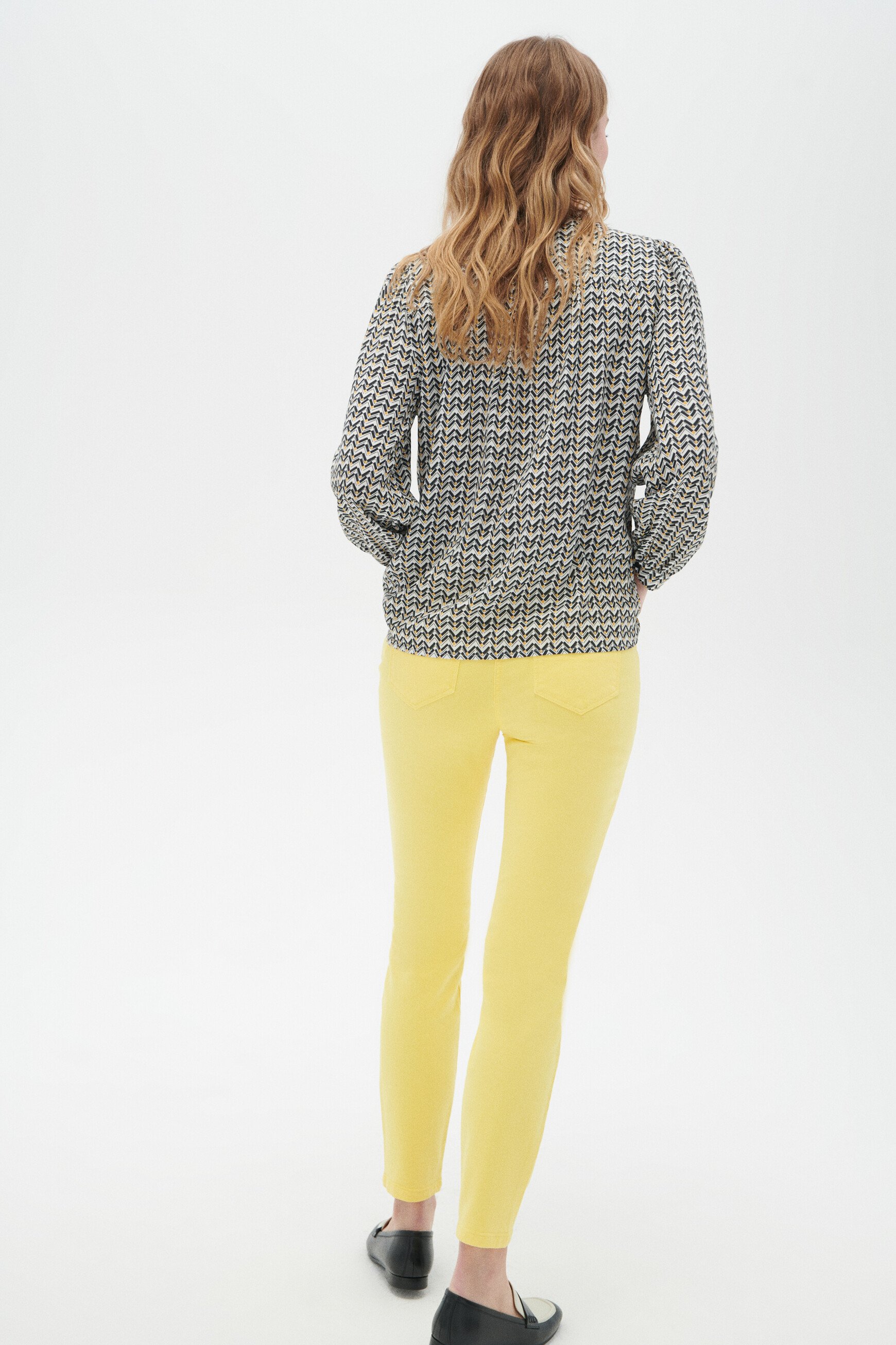 pantalon ptonio jaune clair femme Pantalon ptonio jaune clair femme