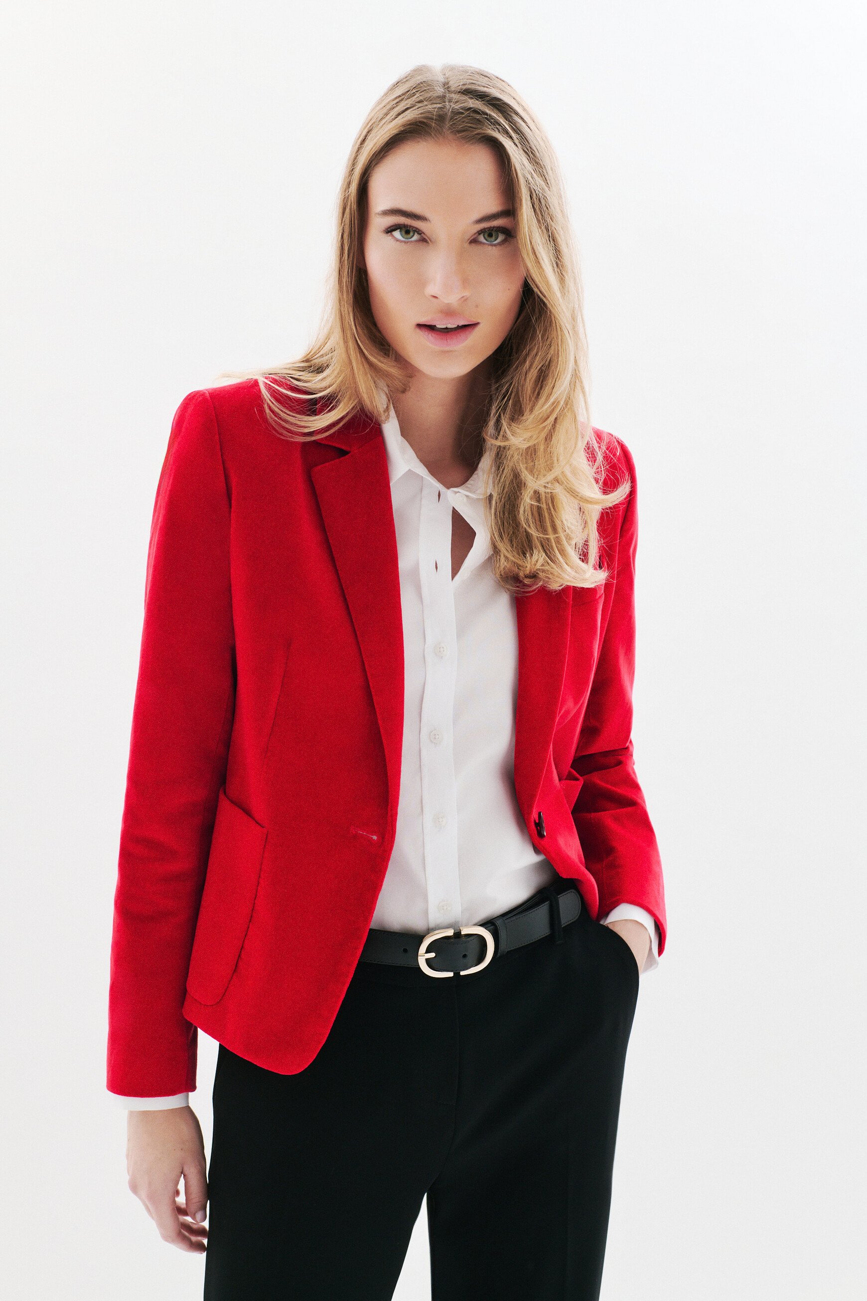 Veste Vauroc rouge femme