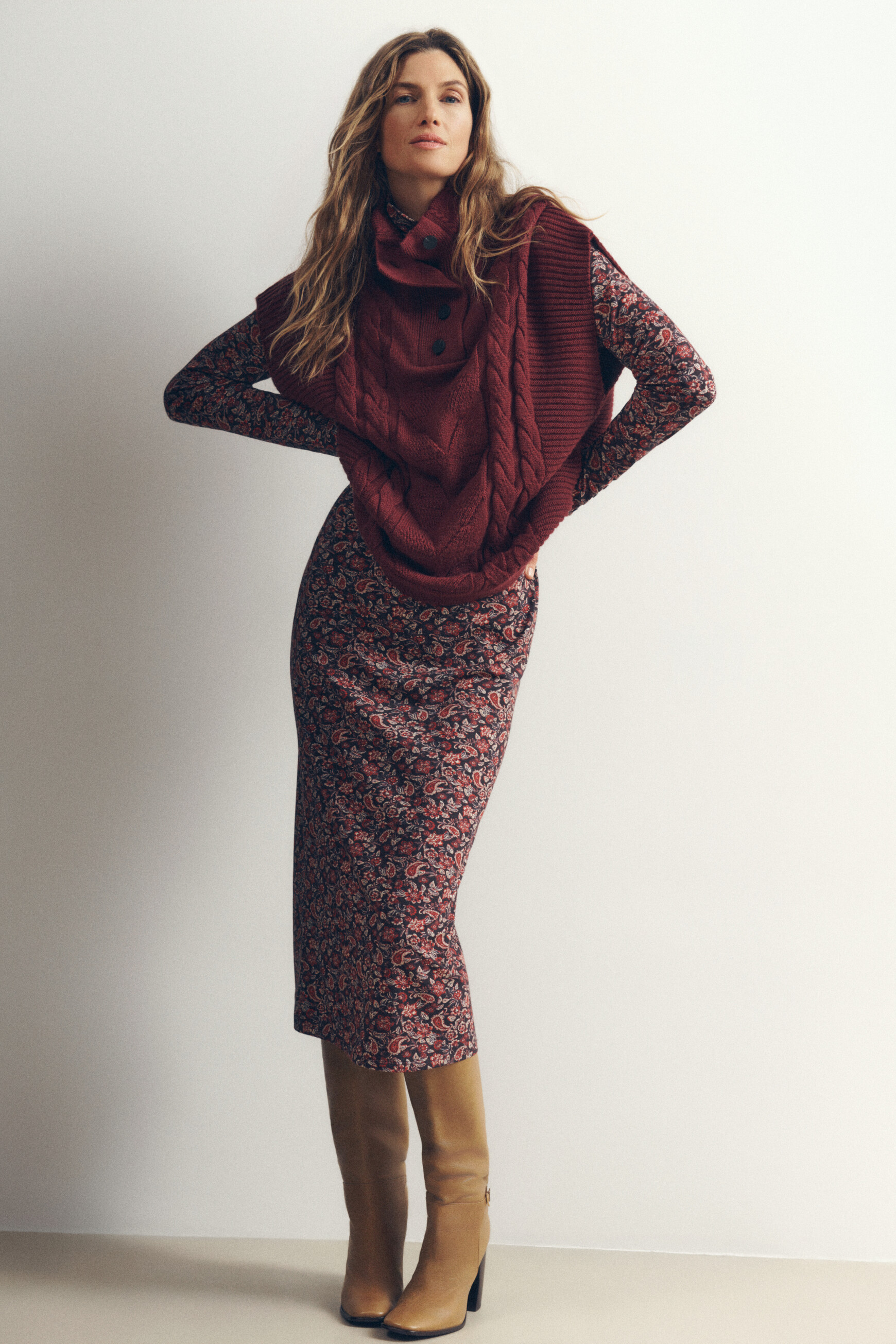 Mvilem sweater burgundy woman