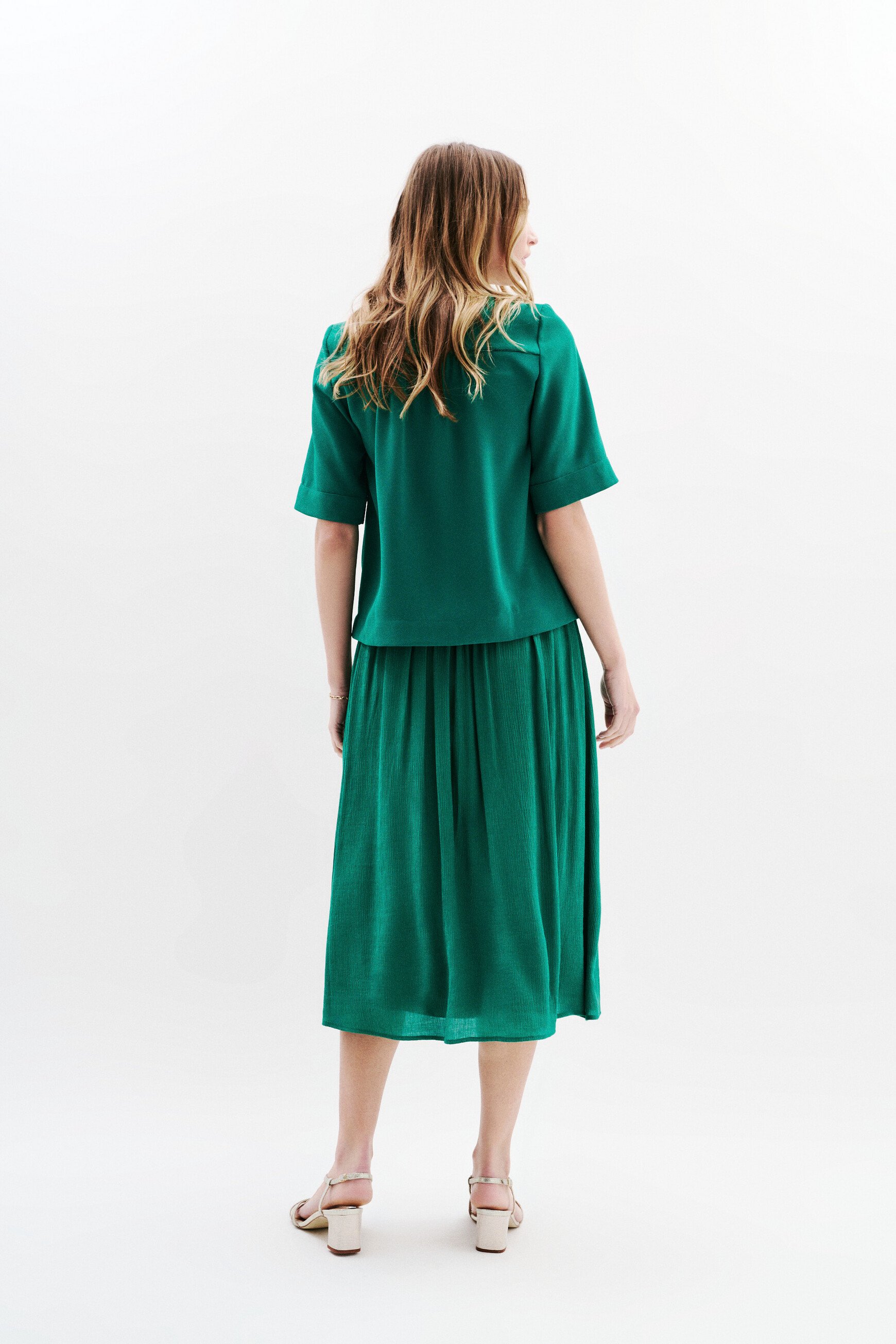bluse cnoe vert fonce damen Bluse Cnoe vert foncé damen