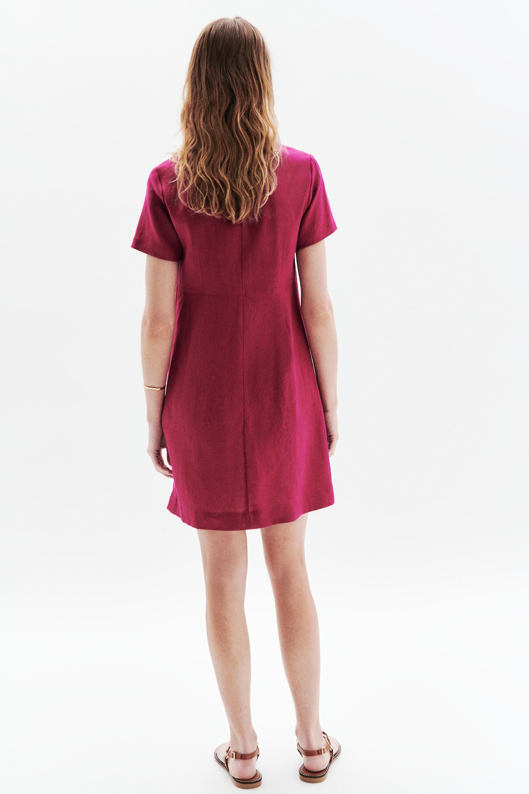 kleid laure 100 leinen pflaume damen Kleid Laure 100 % Leinen pflaume damen