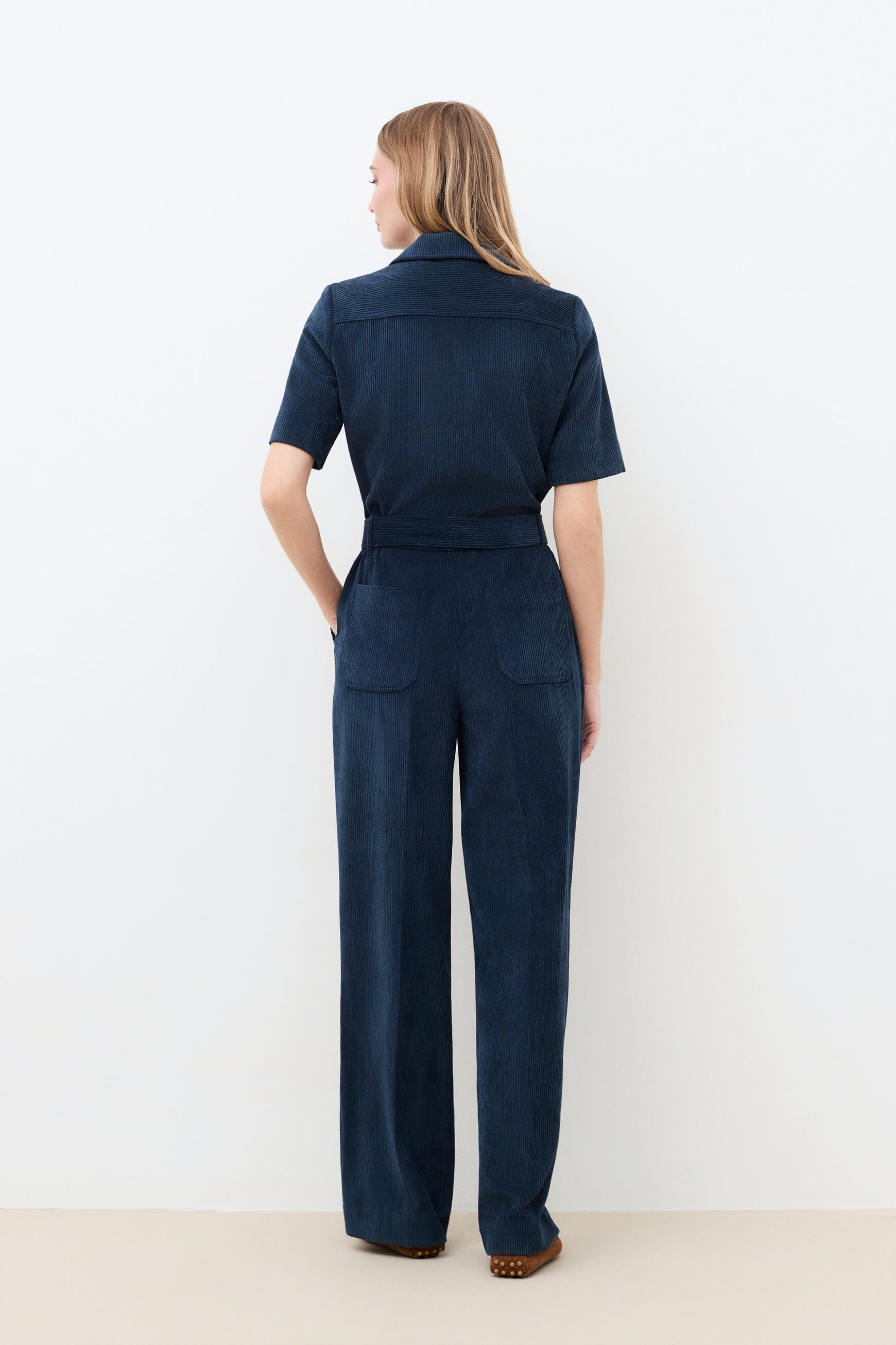 Capucine jumpsuit navy blue woman