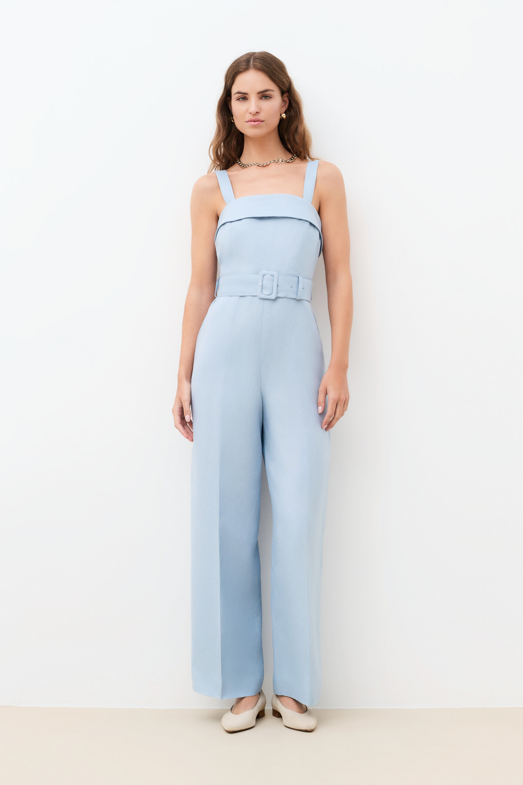 Cabotine jumpsuit light blue woman