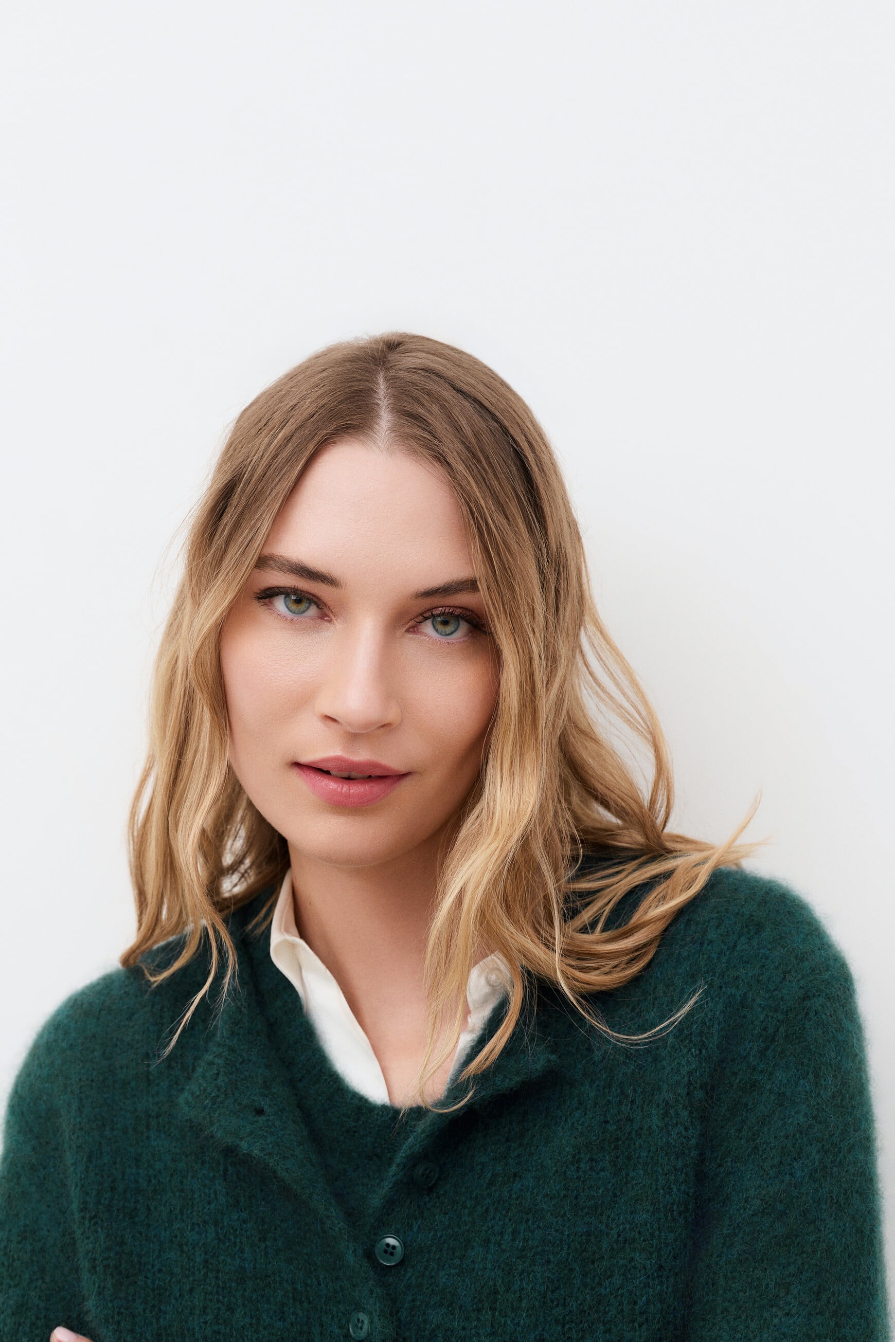 Mvanille cardigan teal green woman