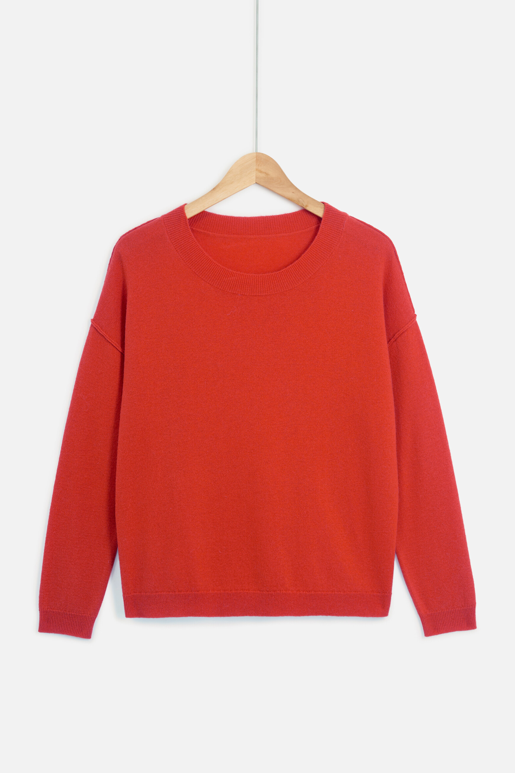Pull en laine rouge femme outlet
