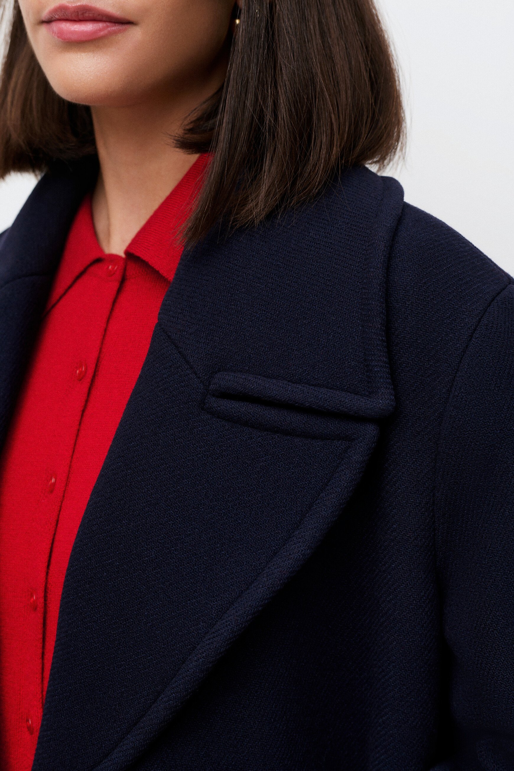 Manteau Gabanone bleu marine femme