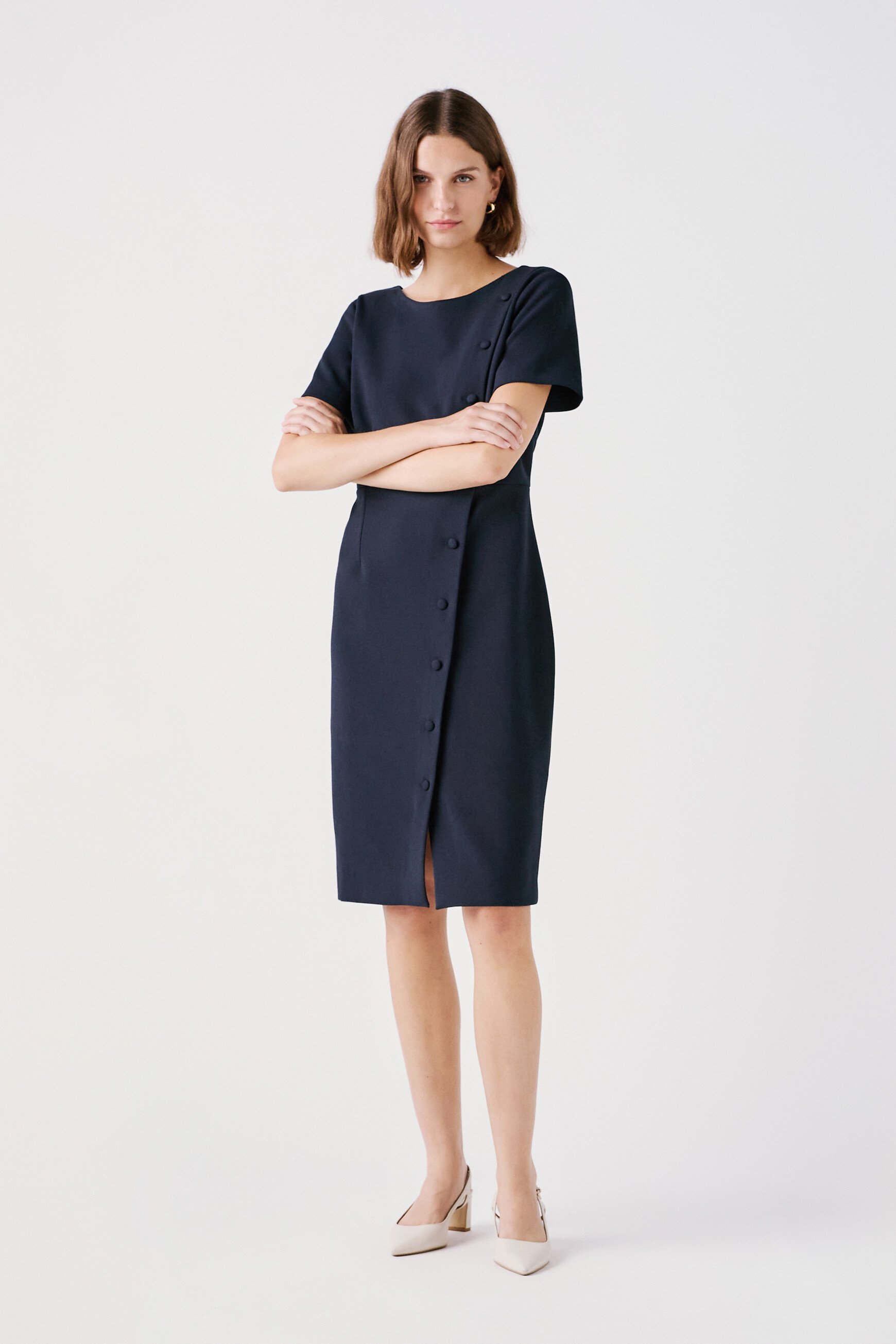 Robe Rdebby bleu marine femme