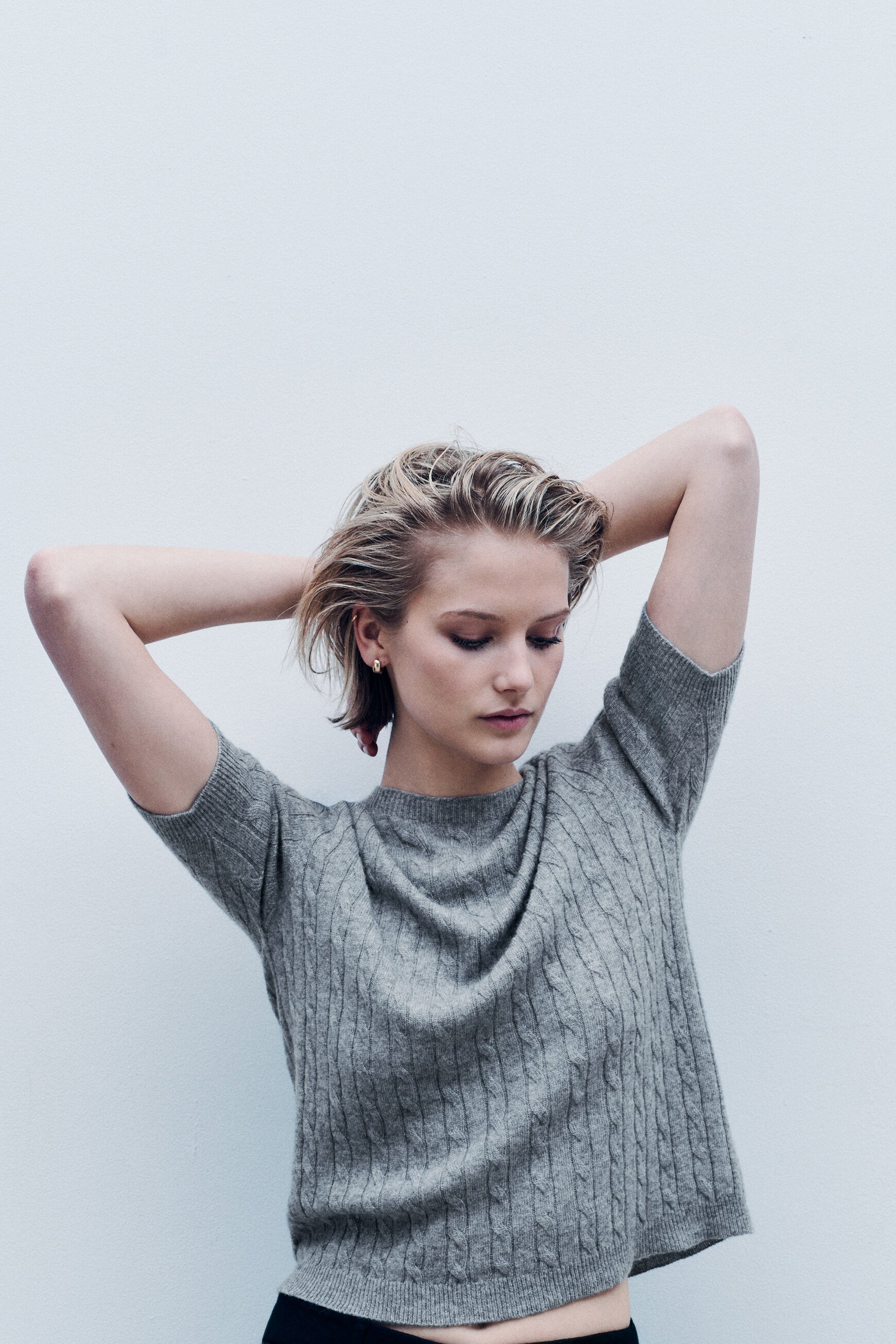 Mtheodore sweater made in Italy grey woman