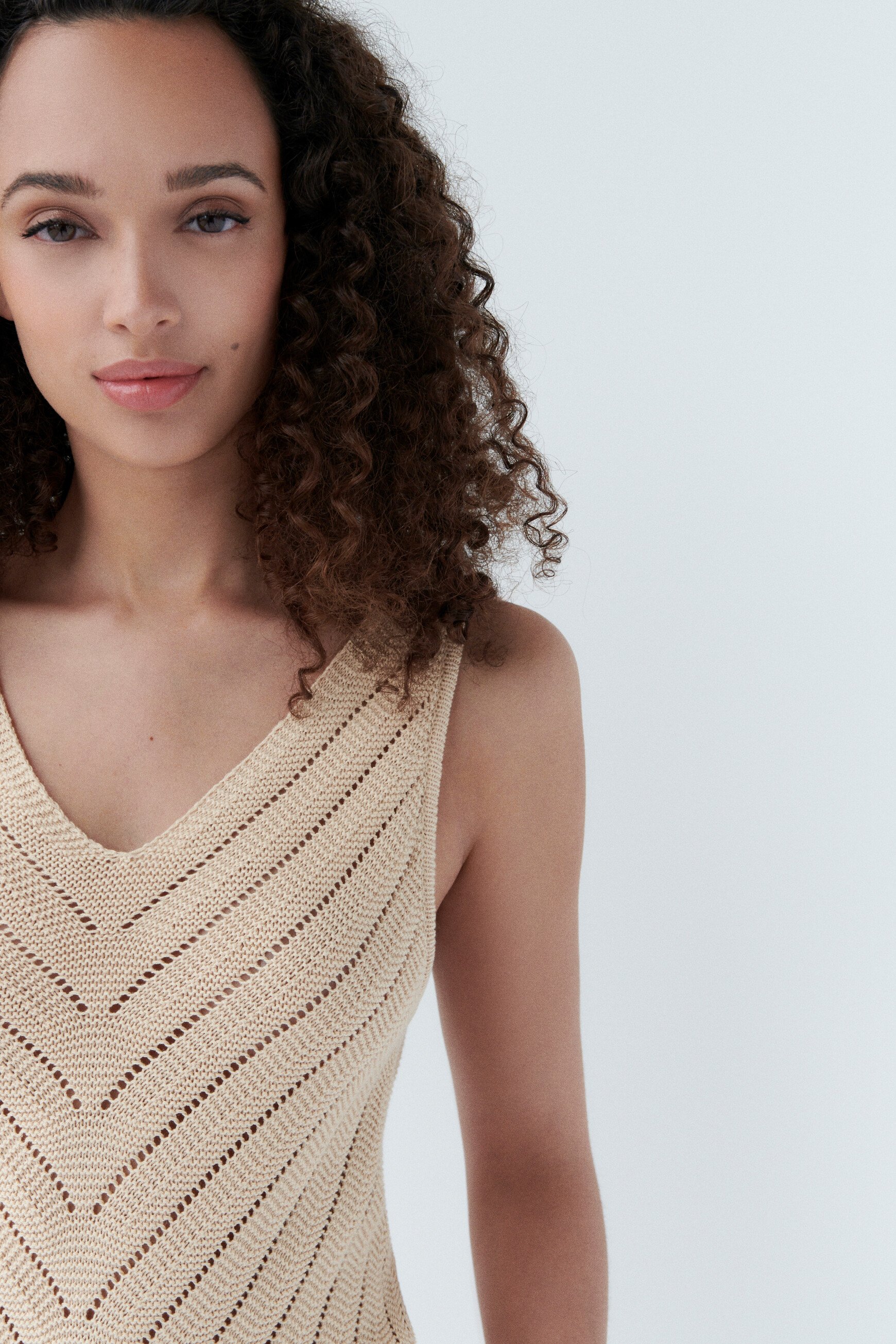 manel jumper beige woman