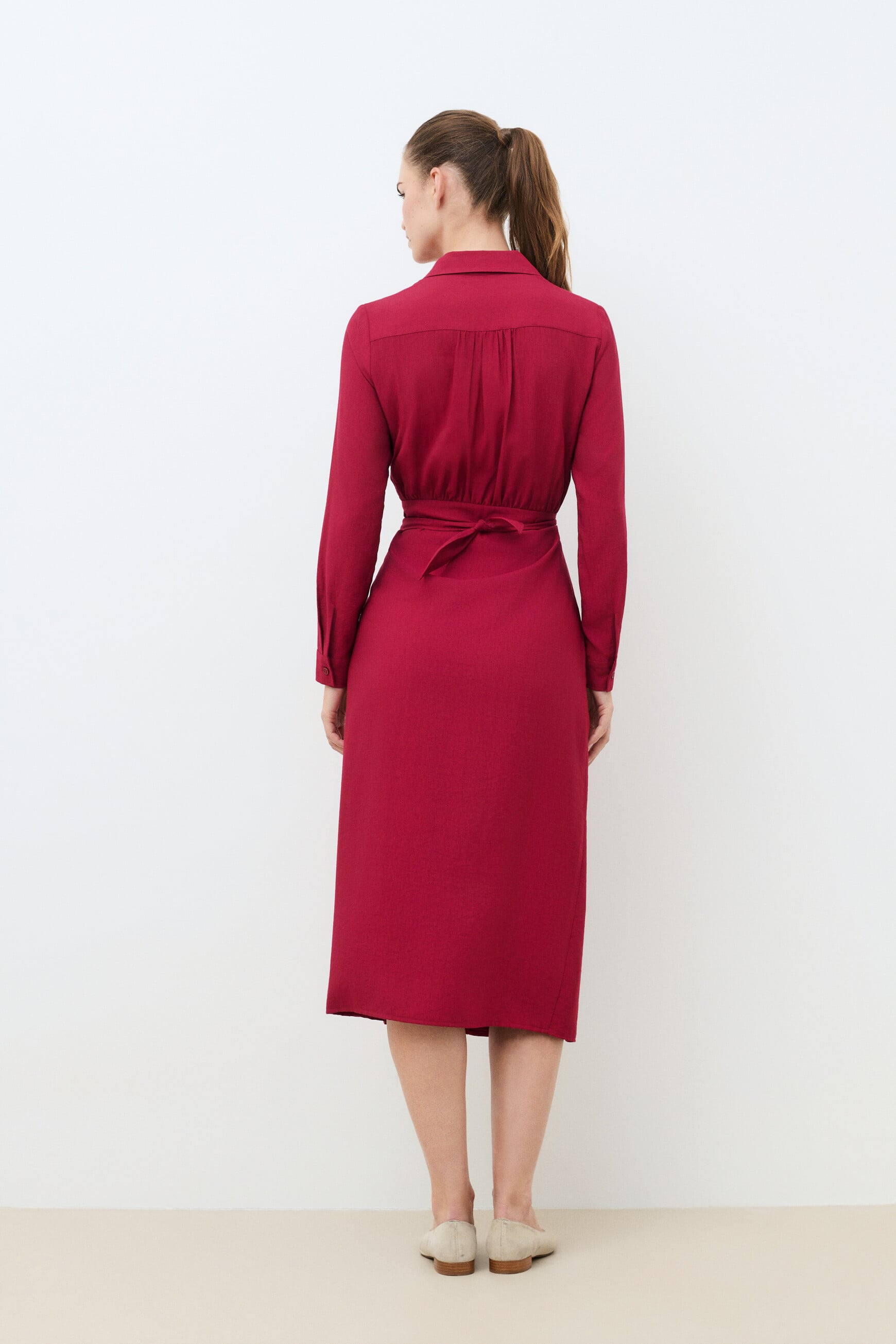 Rosana dress burgundy woman
