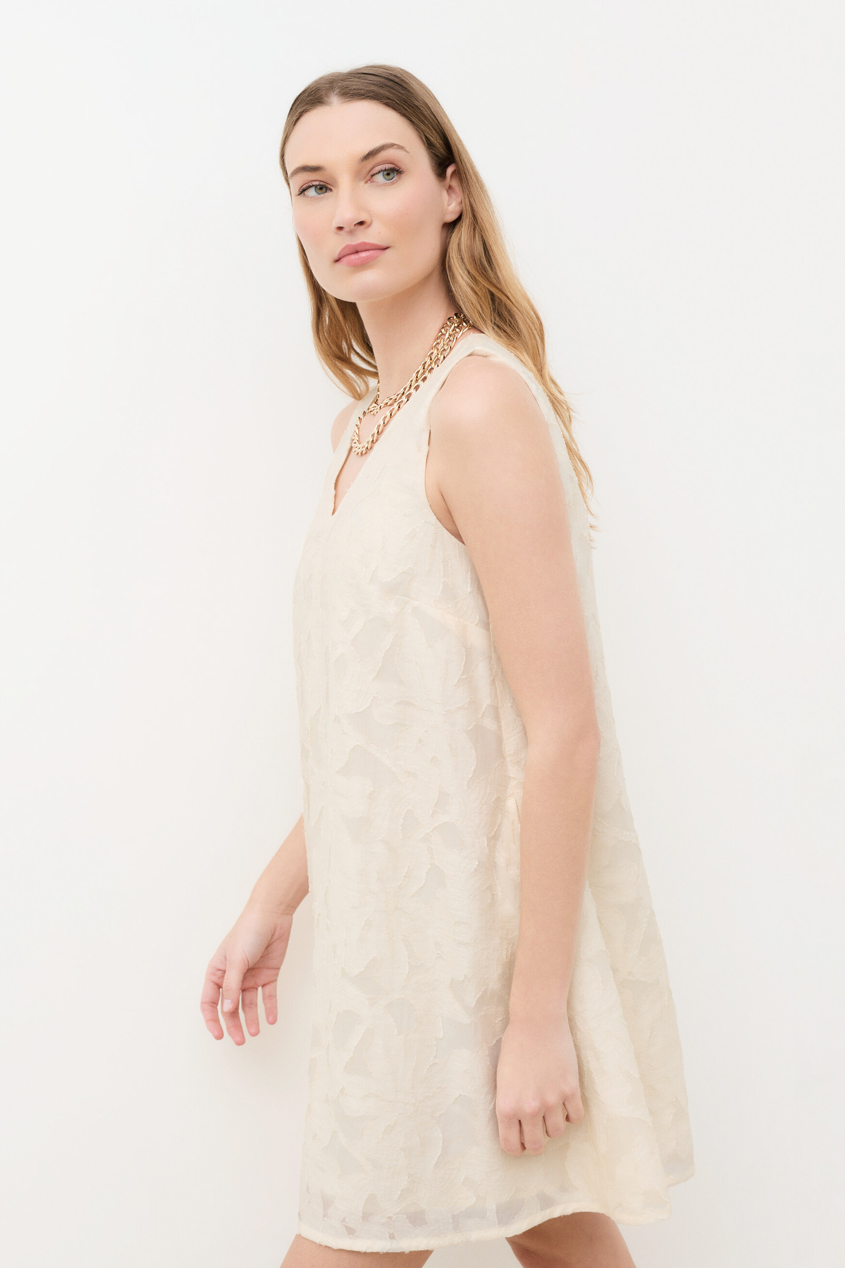 Robe Rbritney ecru femme