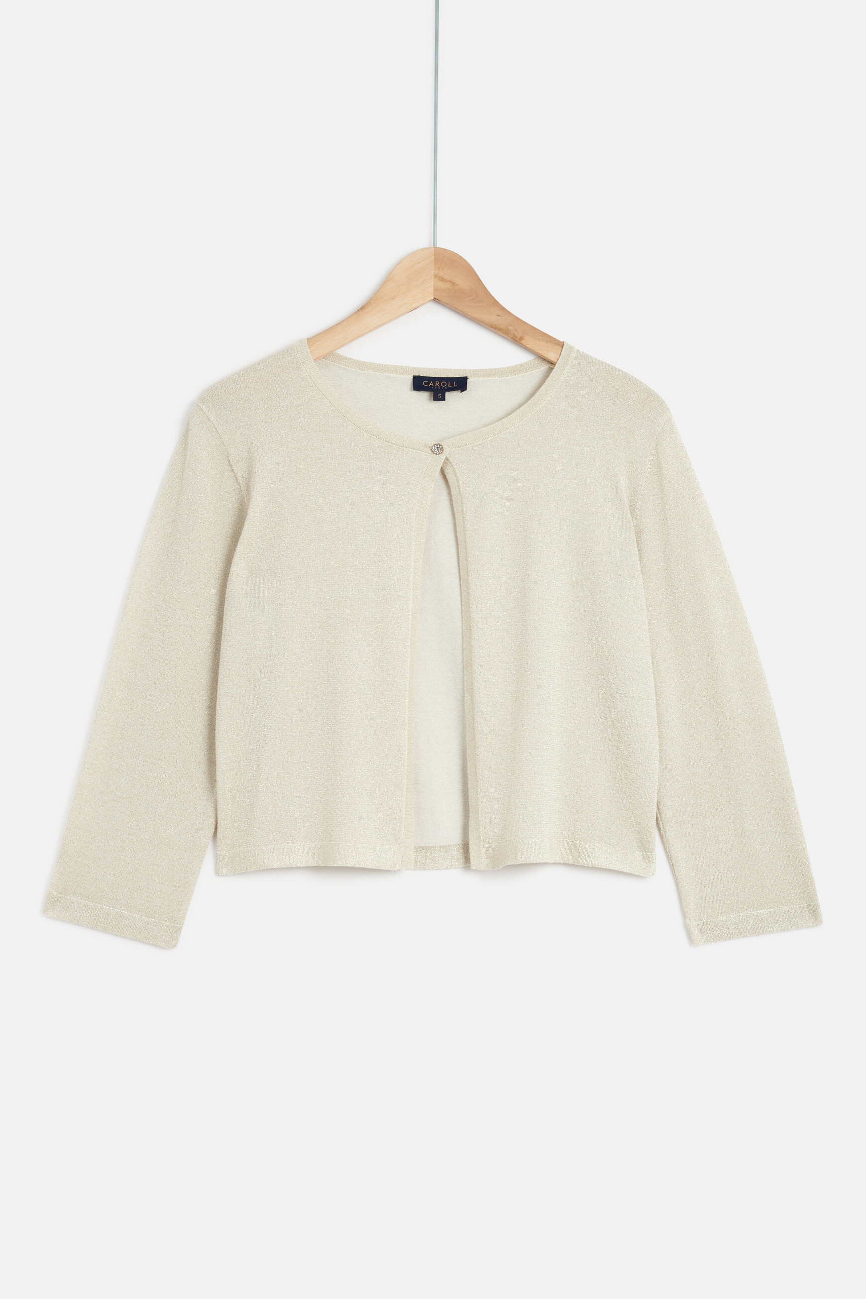 bolero helena en coton lurex couleur or femme Boléro helena en coton Lurex couleur or femme