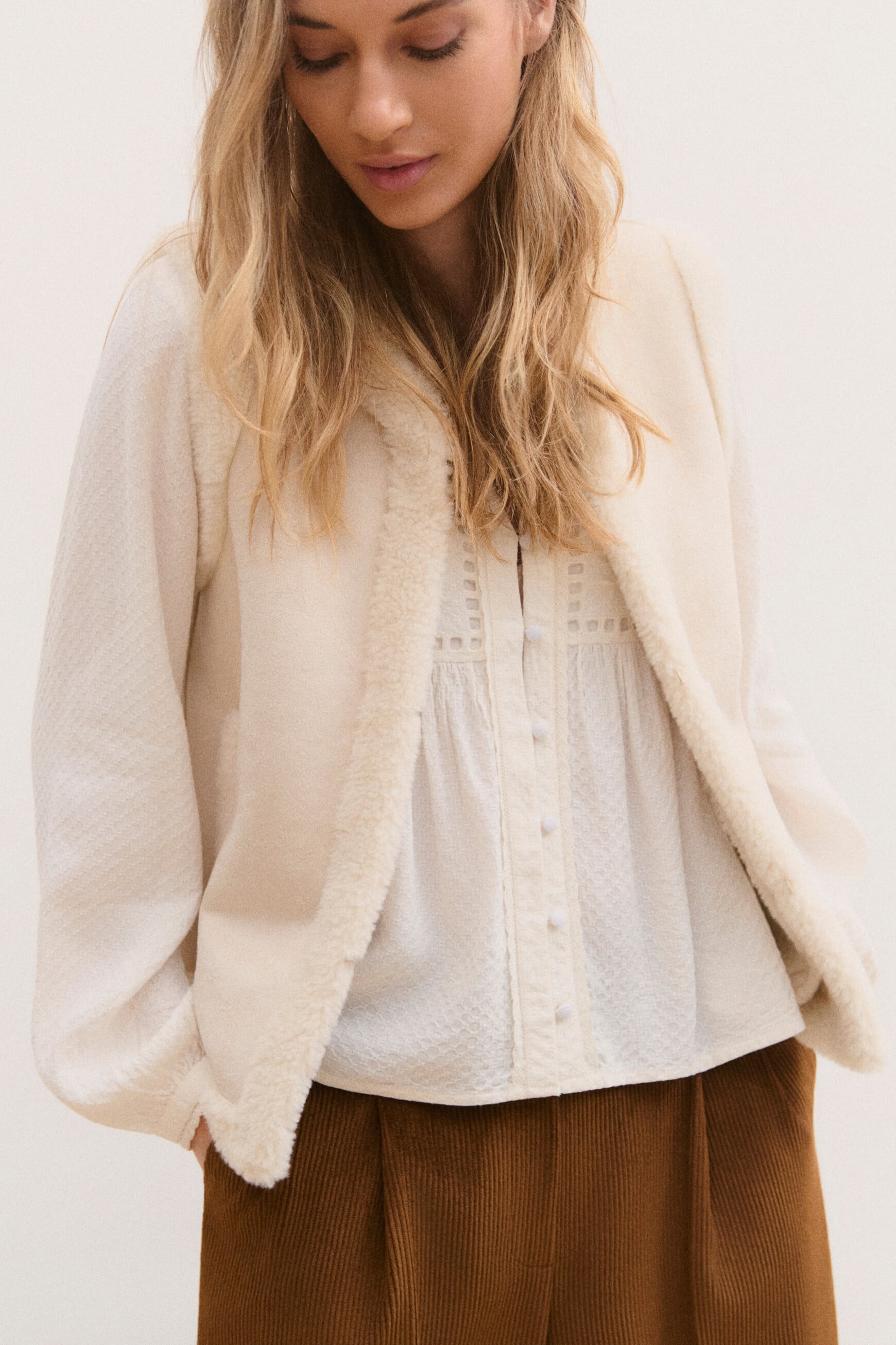 Vloup jacket sand woman