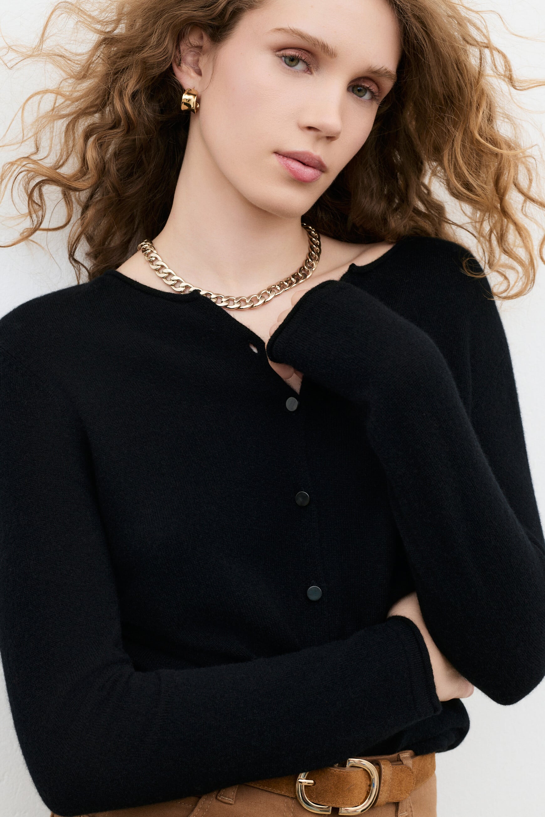 Msally sweater 100% cashmere black woman