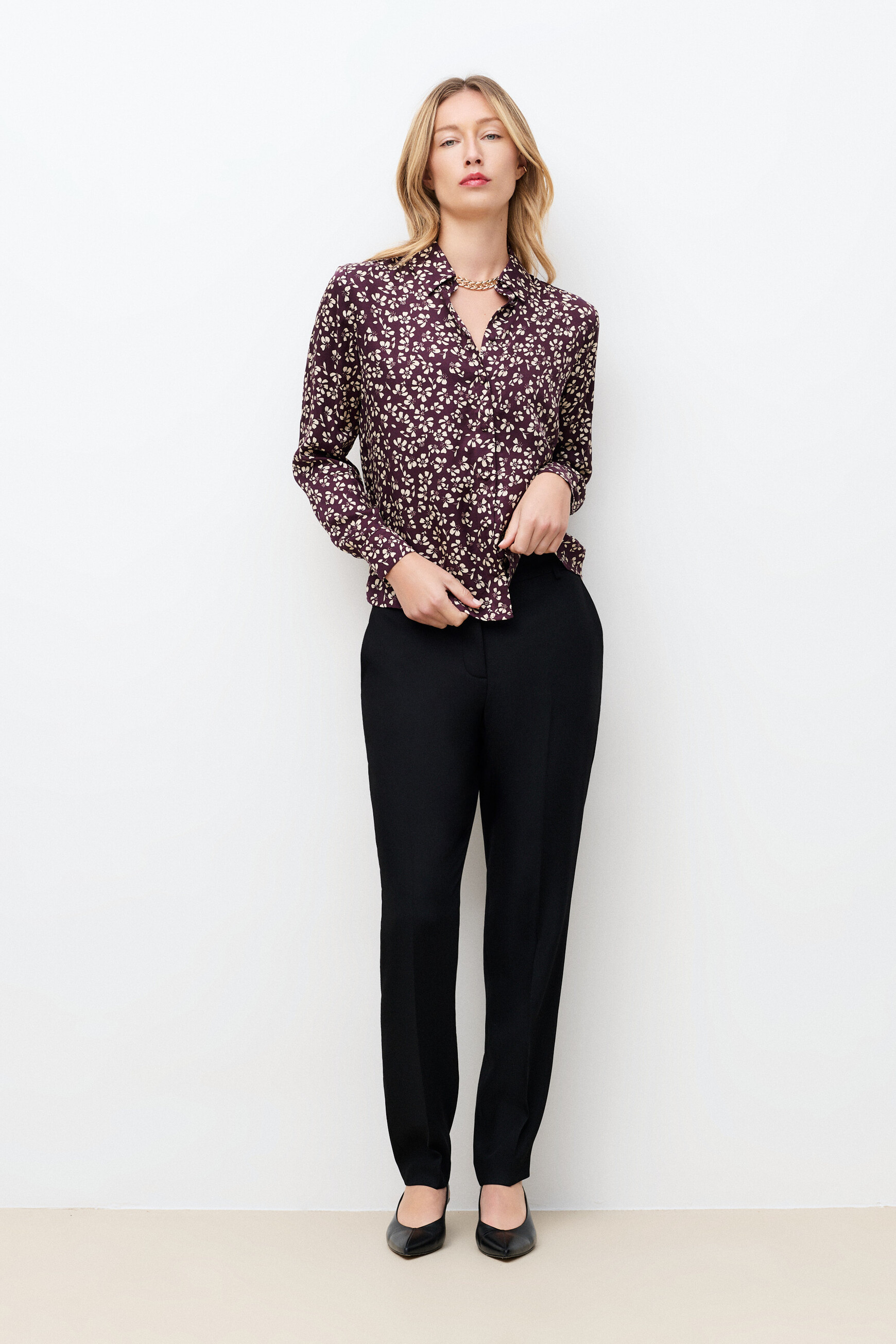 Chemise Charme prune femme