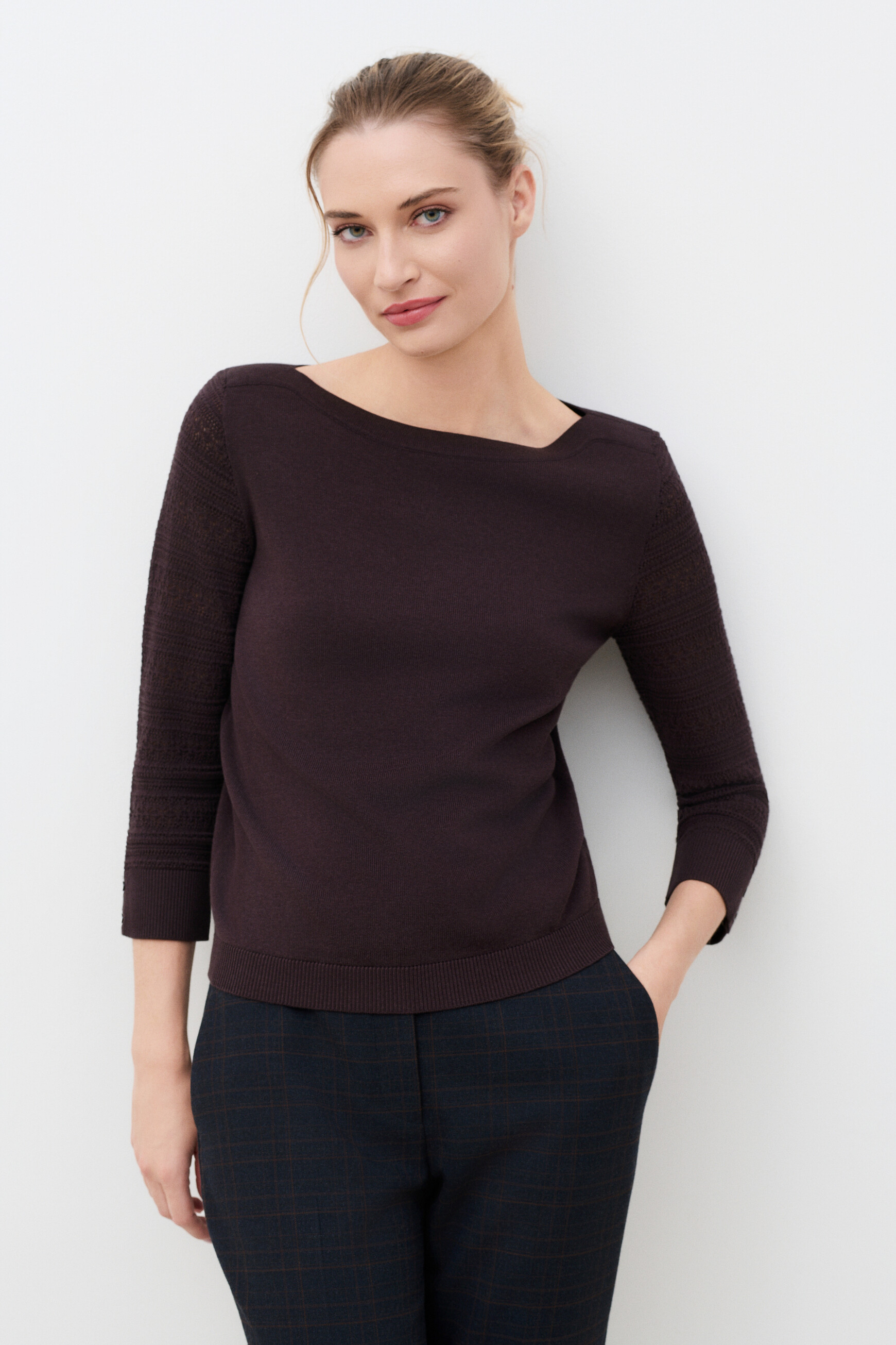 Mjaynie sweater dark brown woman