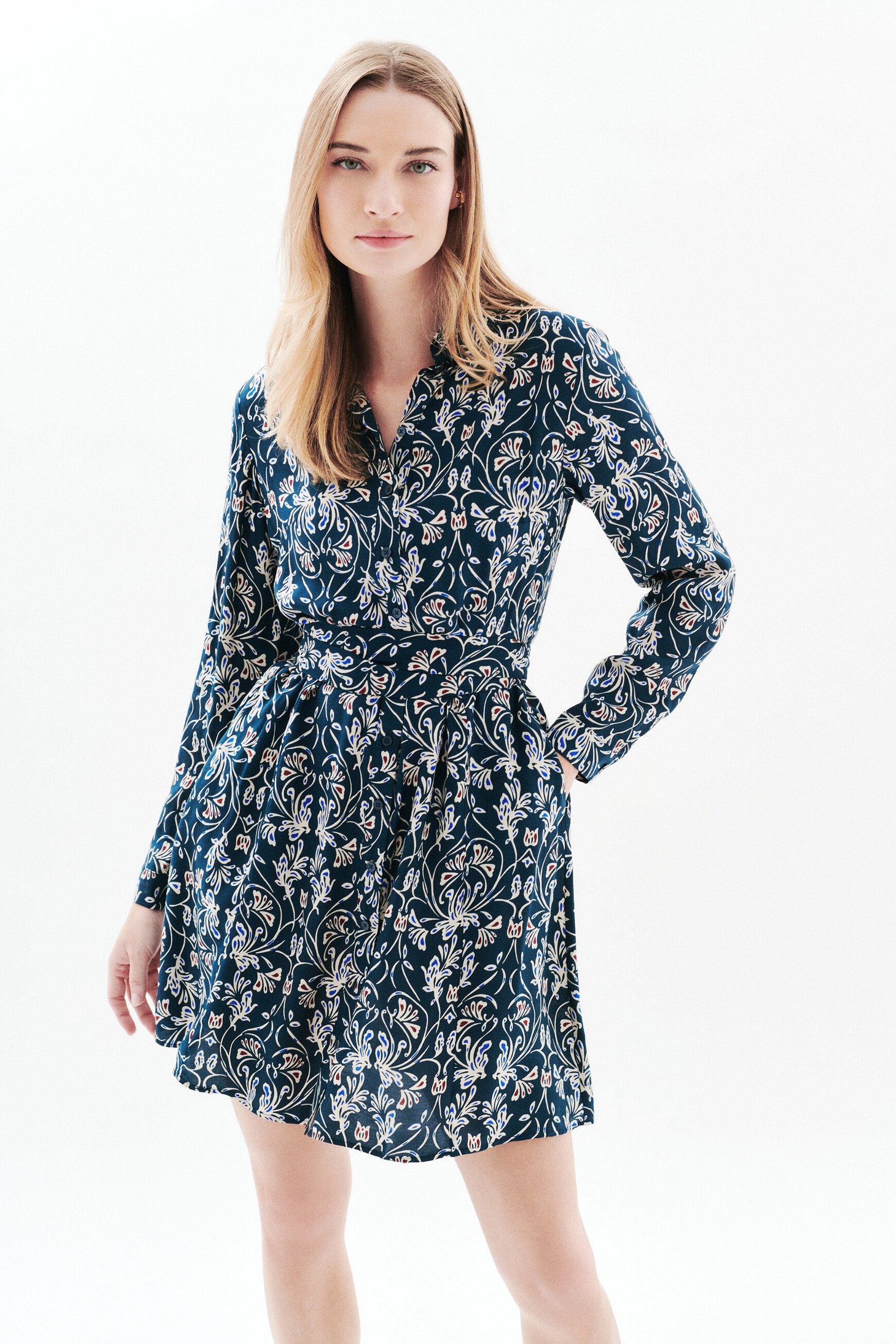 marineblauw vrouw