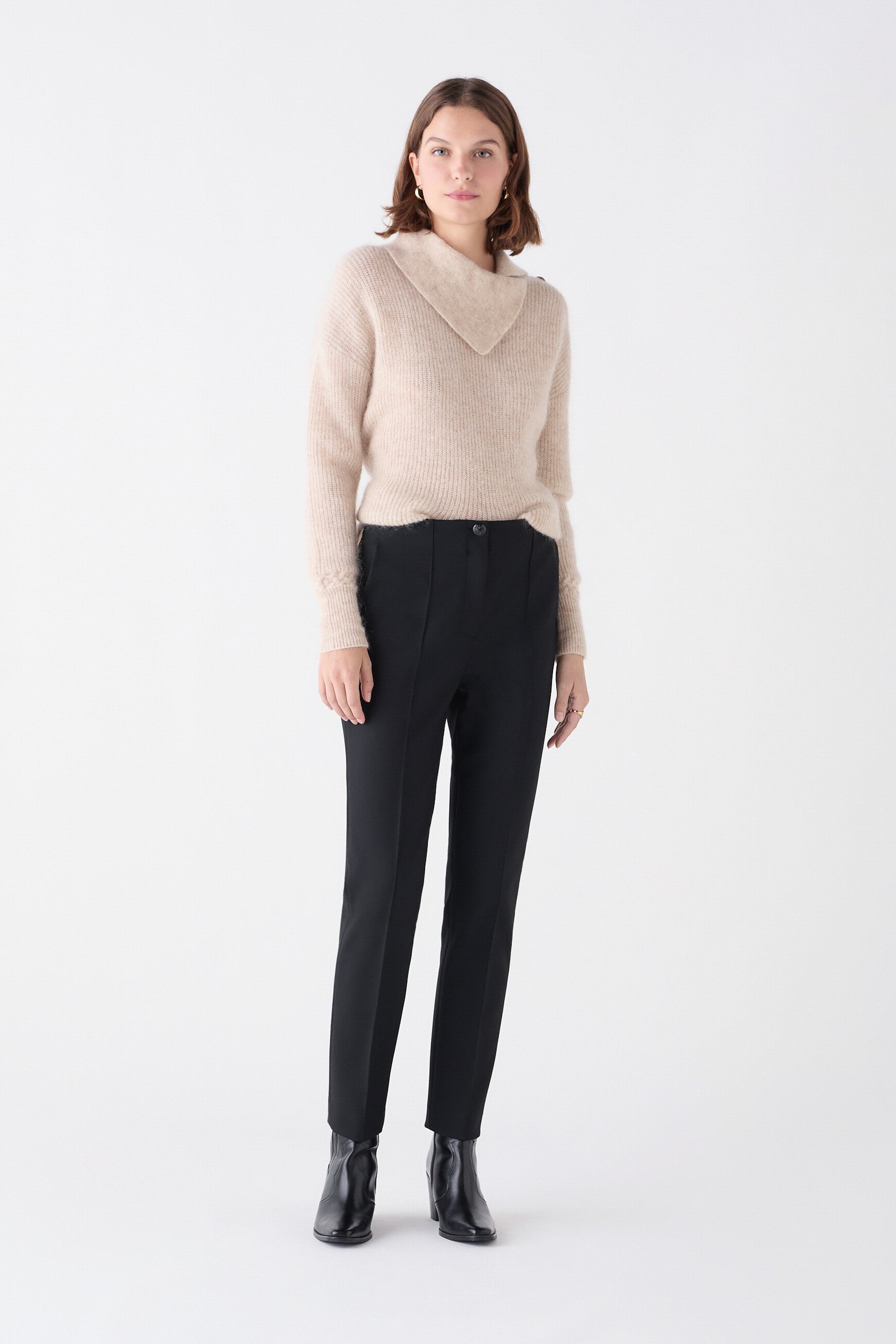 pantalon pianiste noir femme Pantalon pianiste noir femme