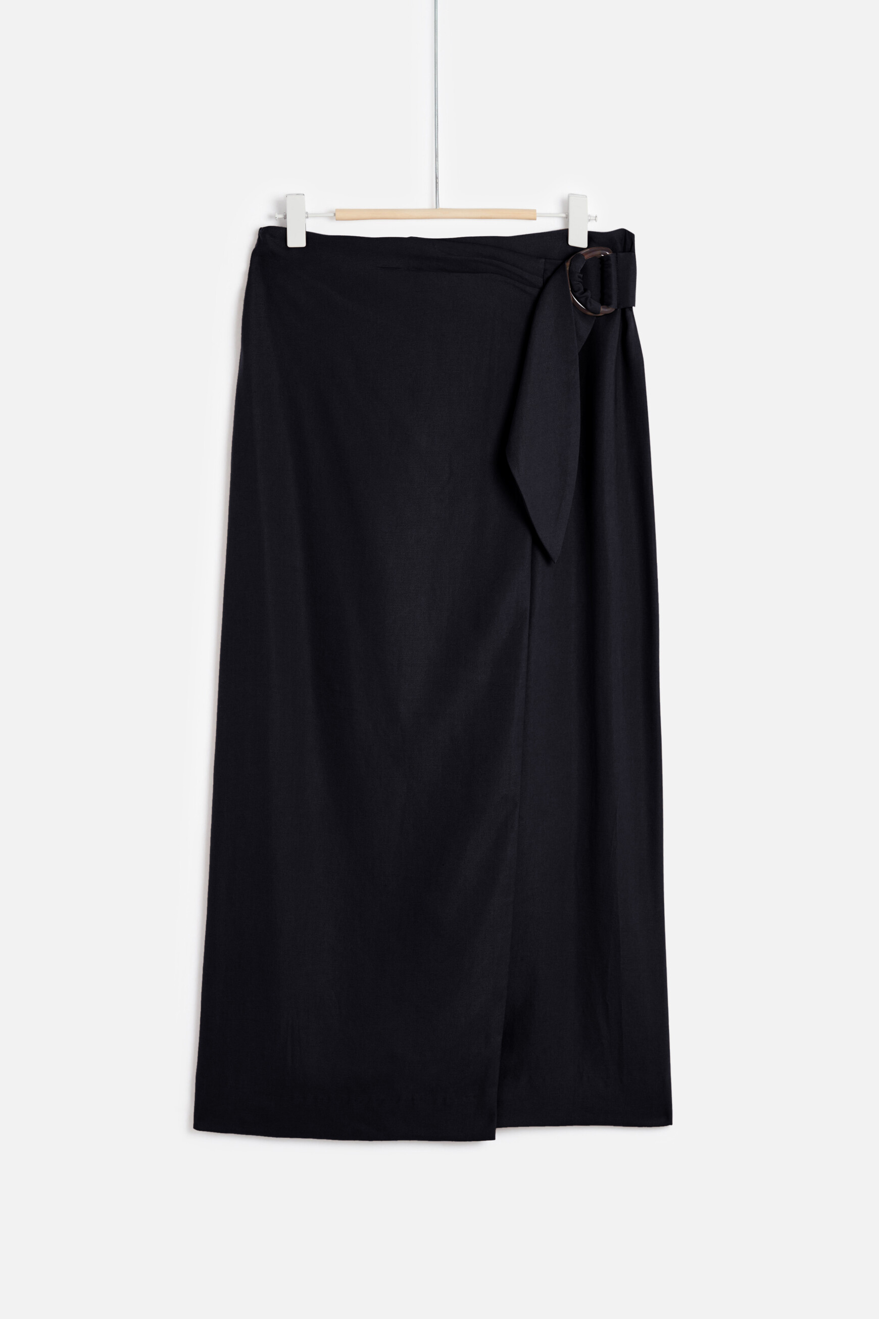 jupe portefeuille elica noir femme Jupe portefeuille elica noir femme