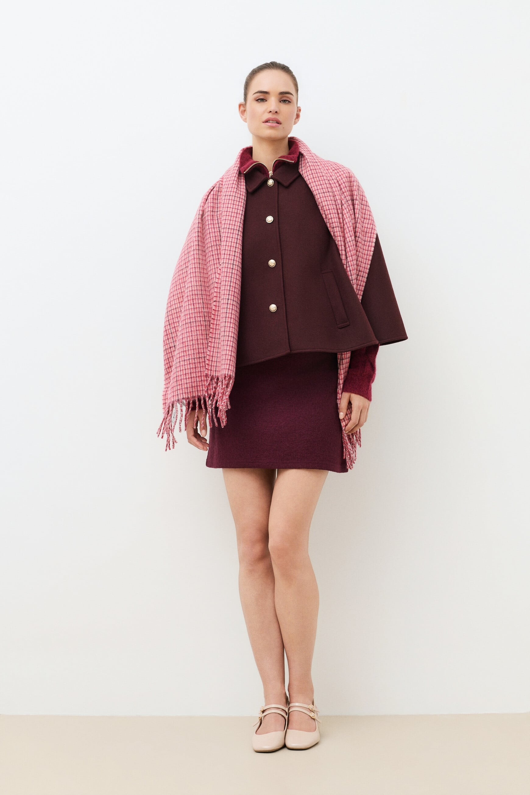 Martymini scarf raspberry pink woman