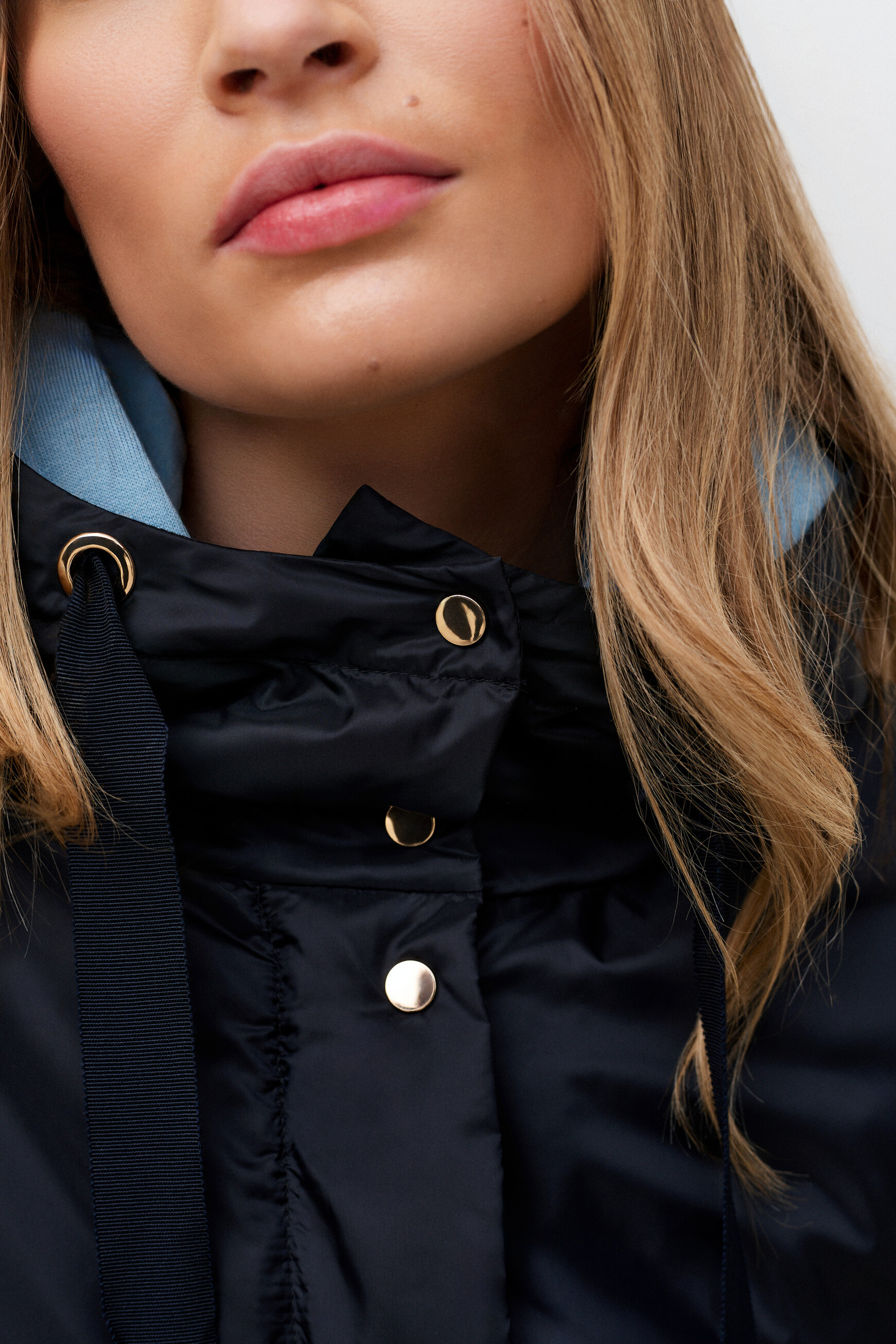 Manteau Galixe bleu marine femme