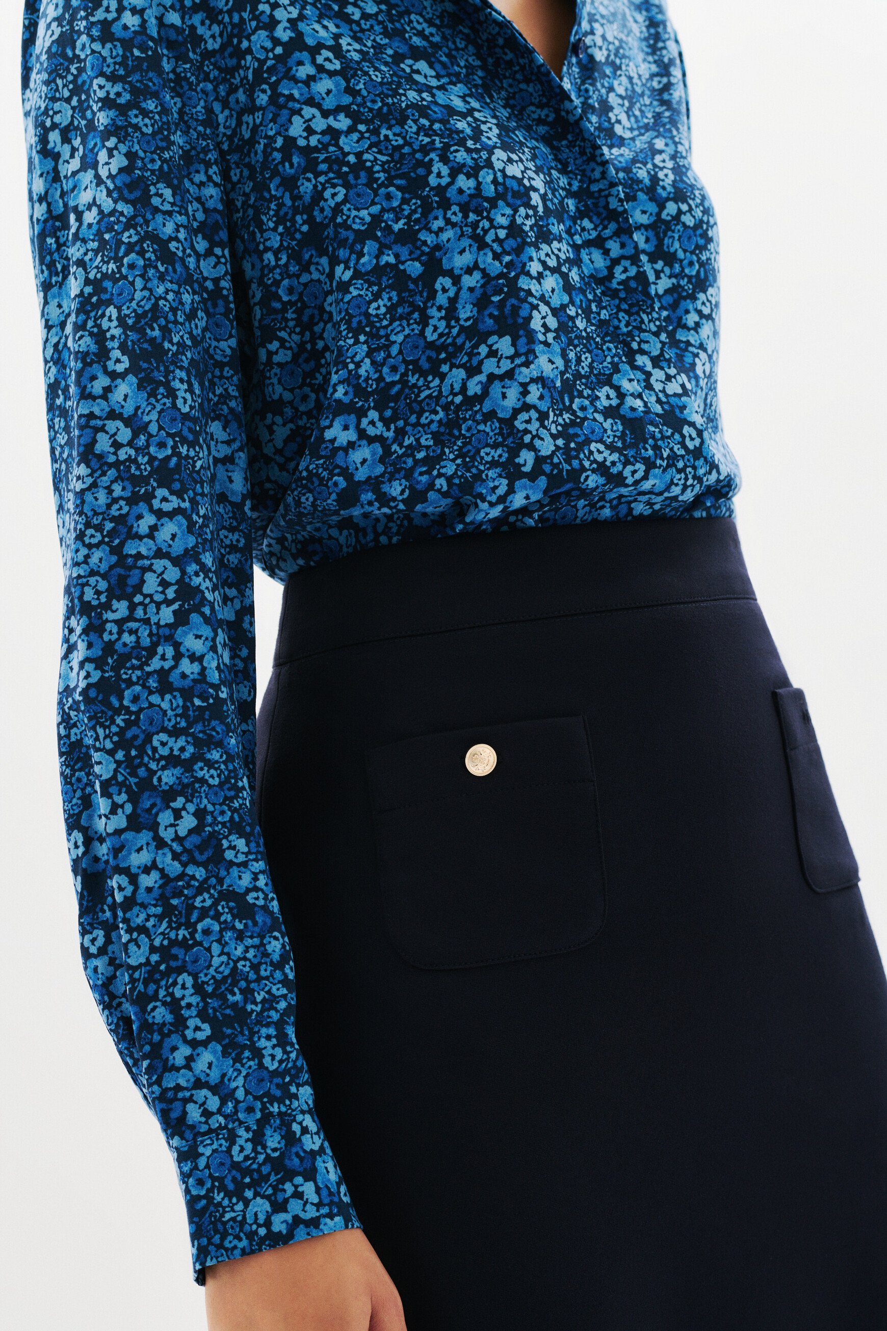 Rok Jaddy1 marineblauw vrouw
