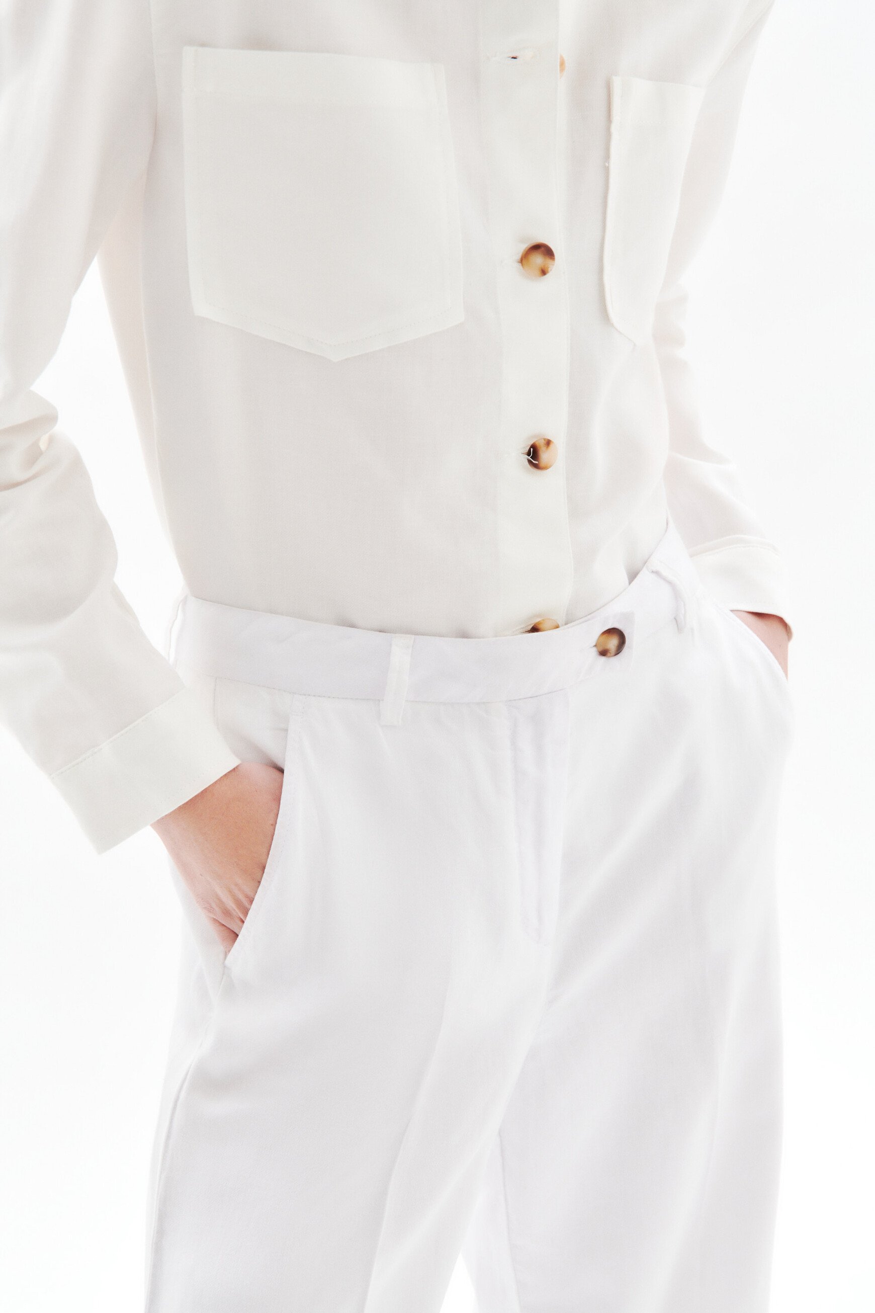 Pantalon Paky ecru femme