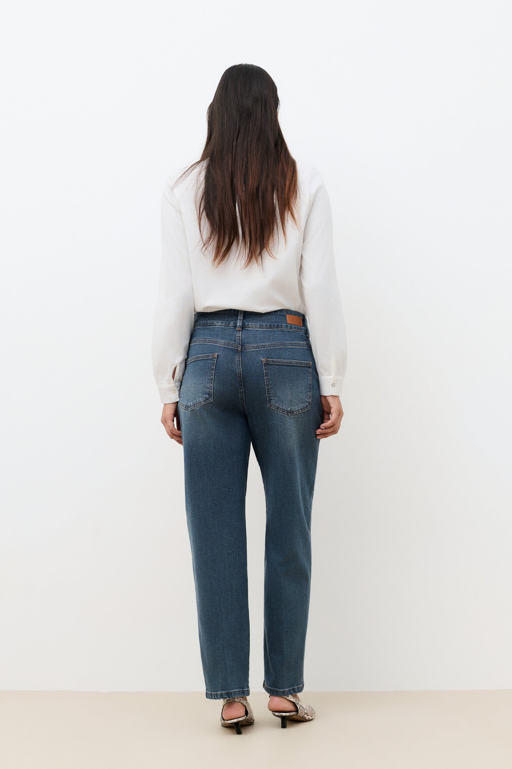Peddy trousers stone denim woman