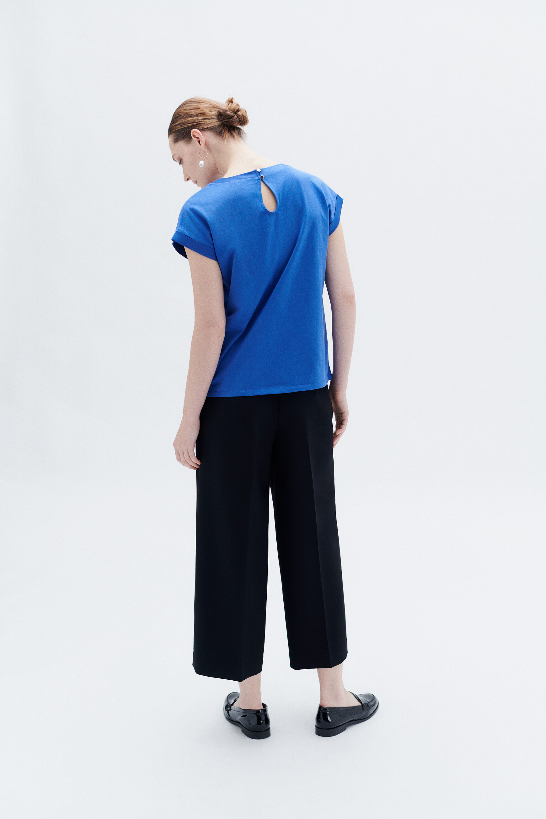 t shirt tokie bleu electrique femme T-shirt tokie bleu electrique femme