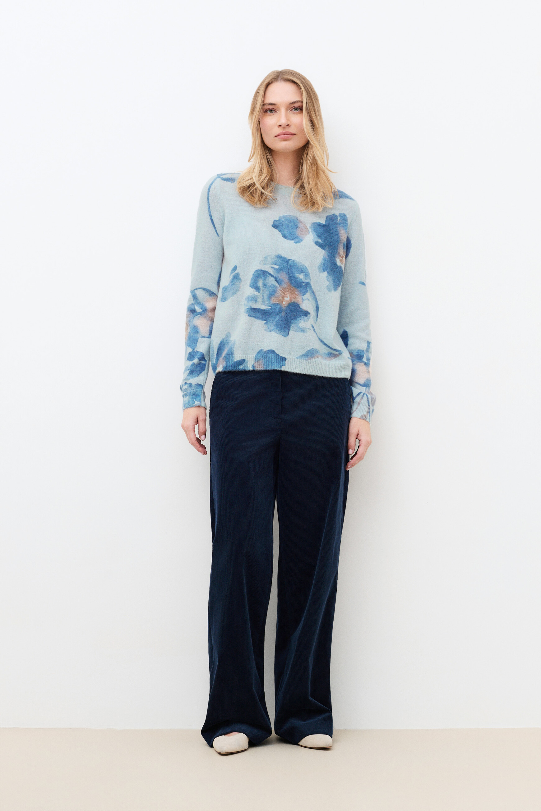 Mfabio sweater light blue woman