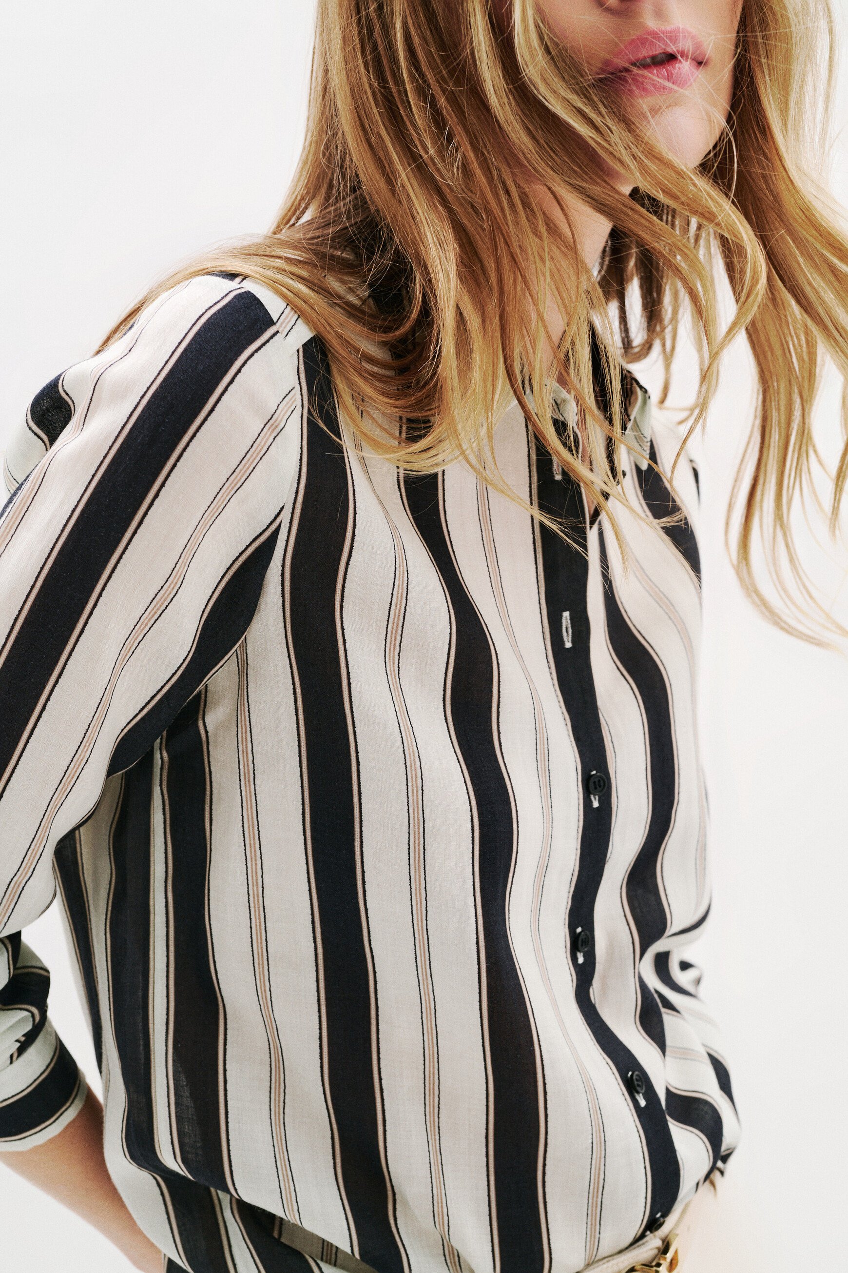 camisa brendastripes negro mujer Camisa Brendastripes negro mujer