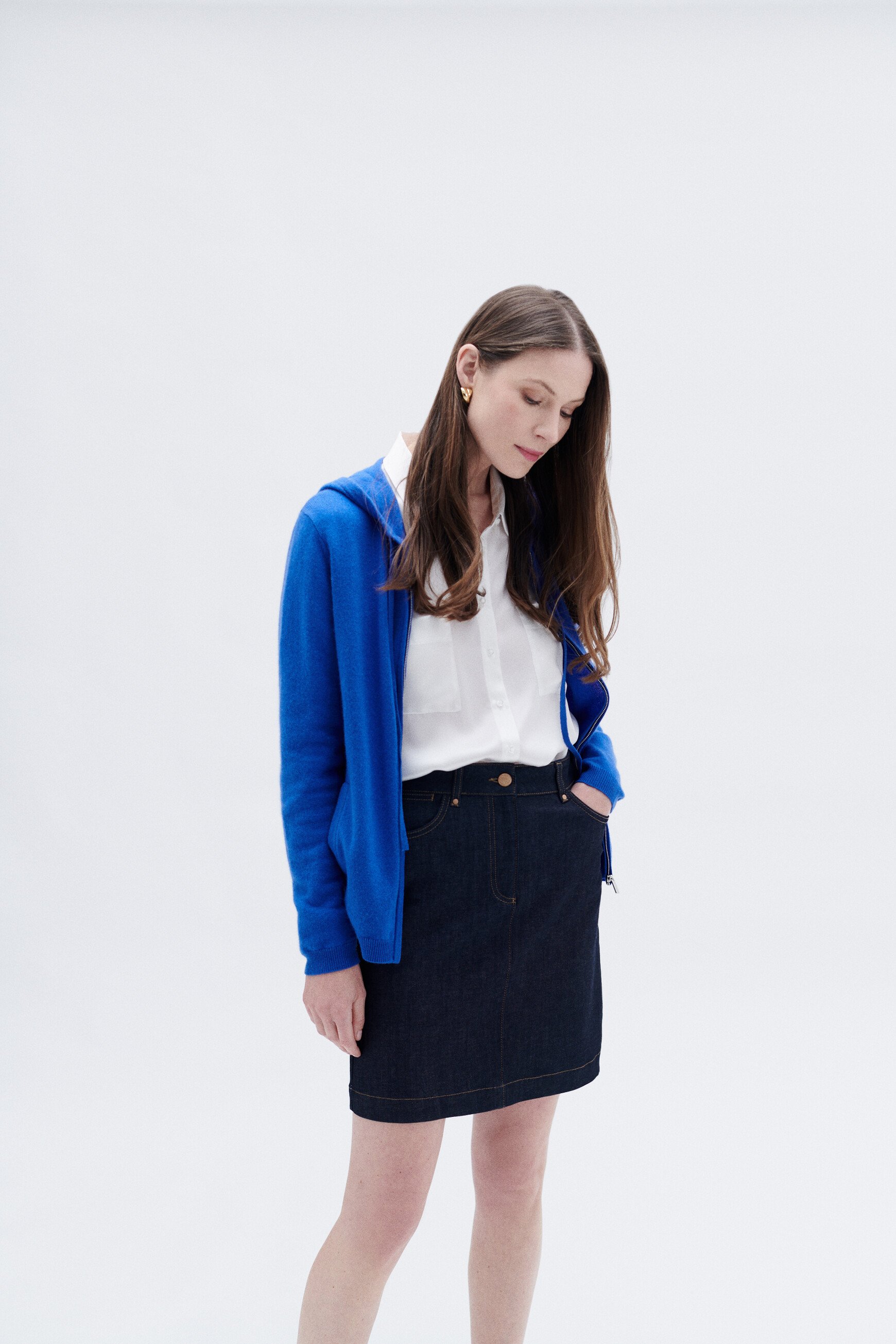 gilet basila bleu electrique femme gilet basila bleu electrique femme