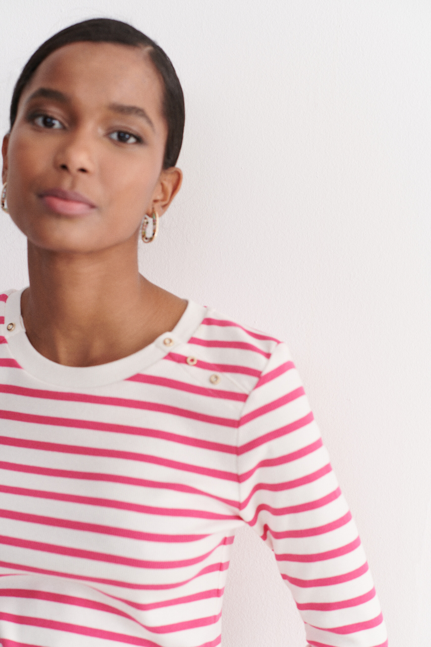 t shirt bento b rose fushia femme t-shirt bento b rose fushia femme