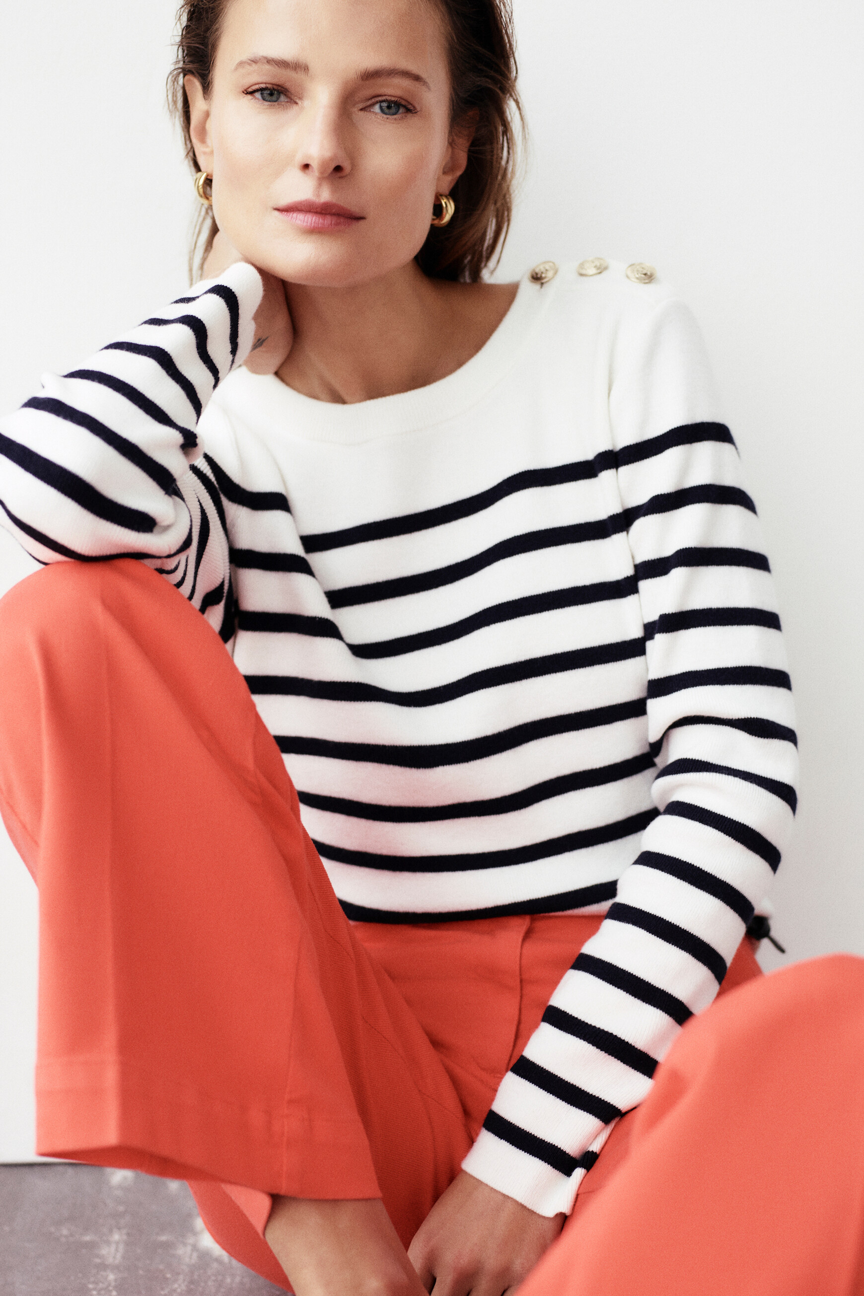 Hose Lazzaro orange damen