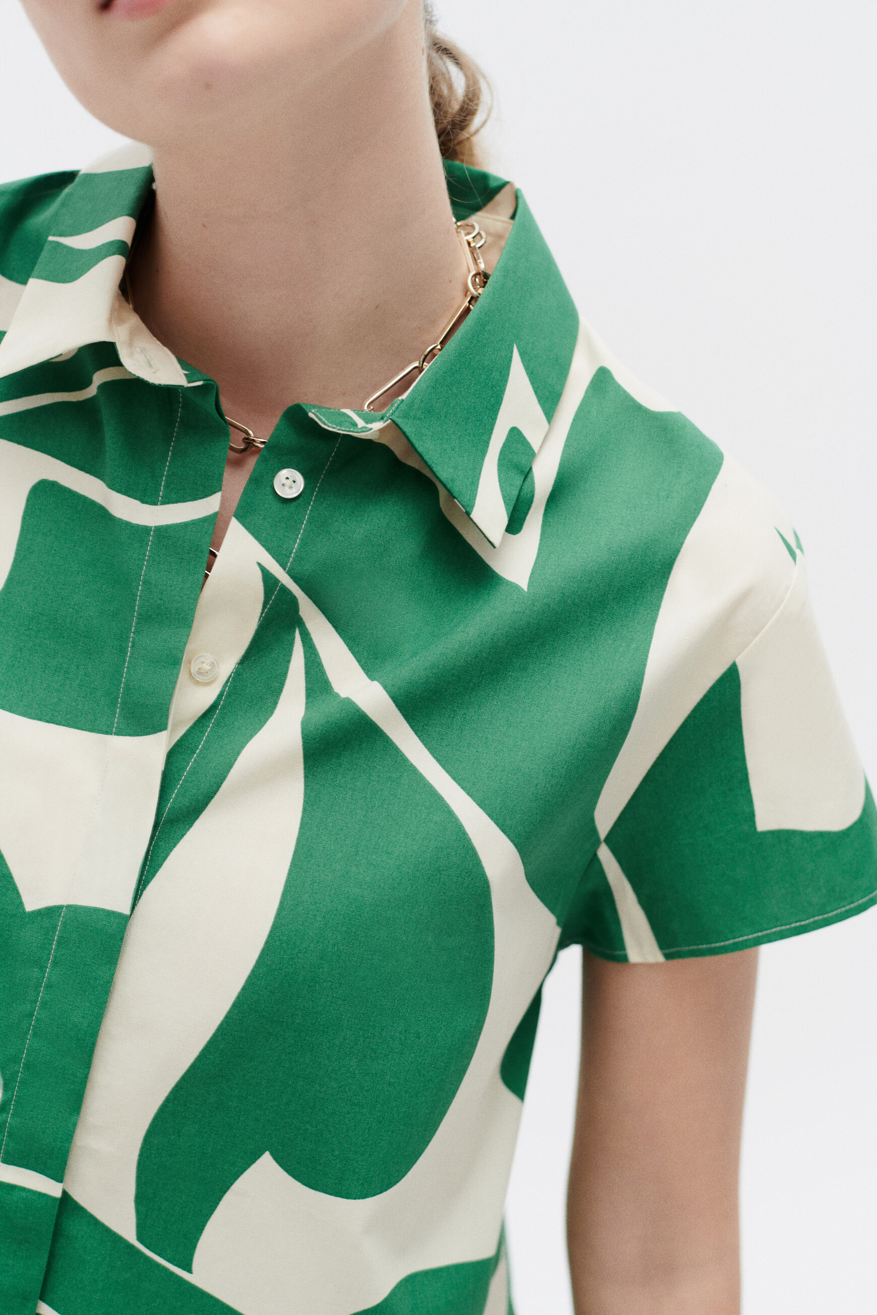 chemisier canemone vert menthe femme Chemisier canemone vert menthe femme