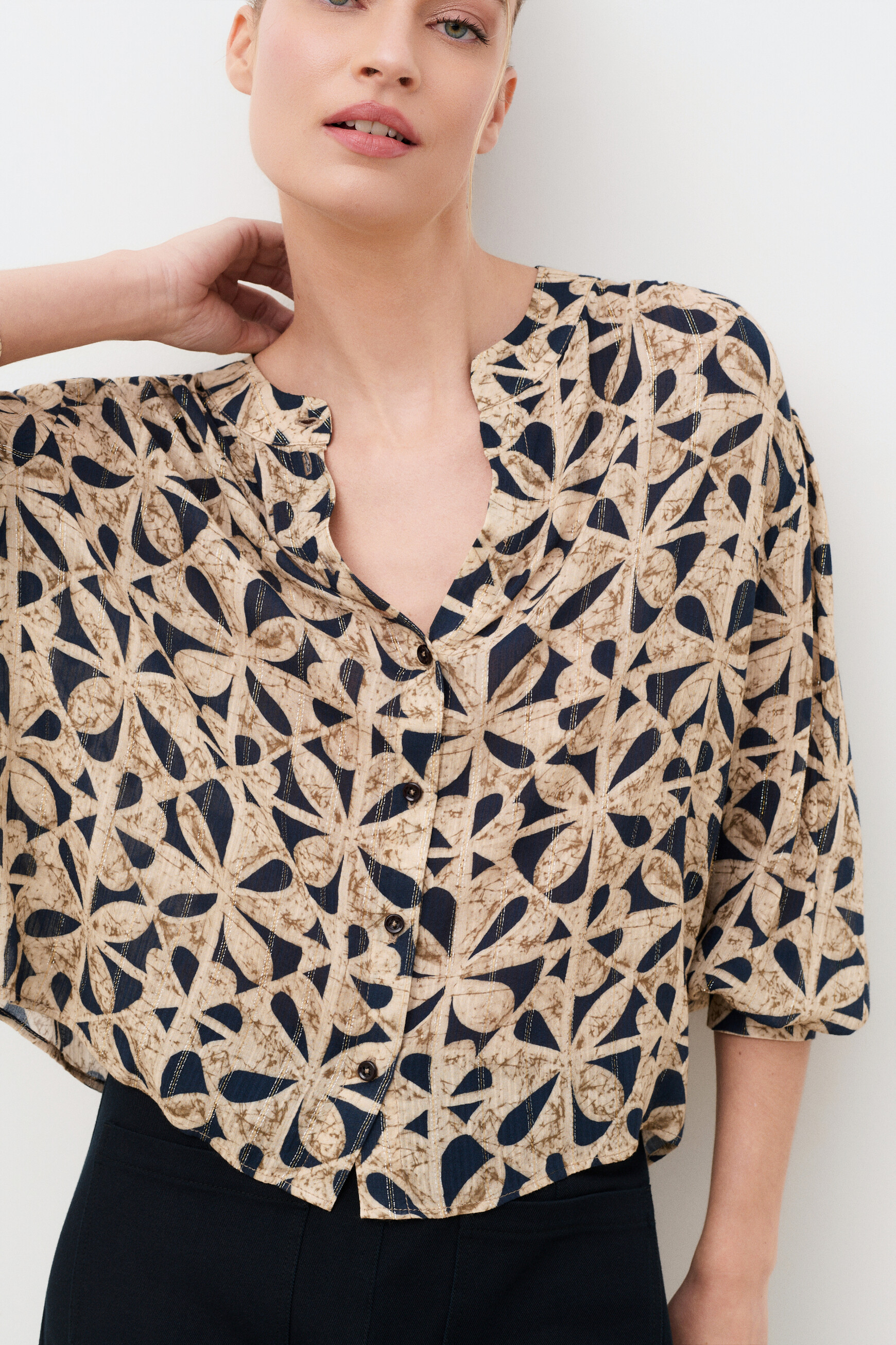 Camisa Calex2 multicor mulher