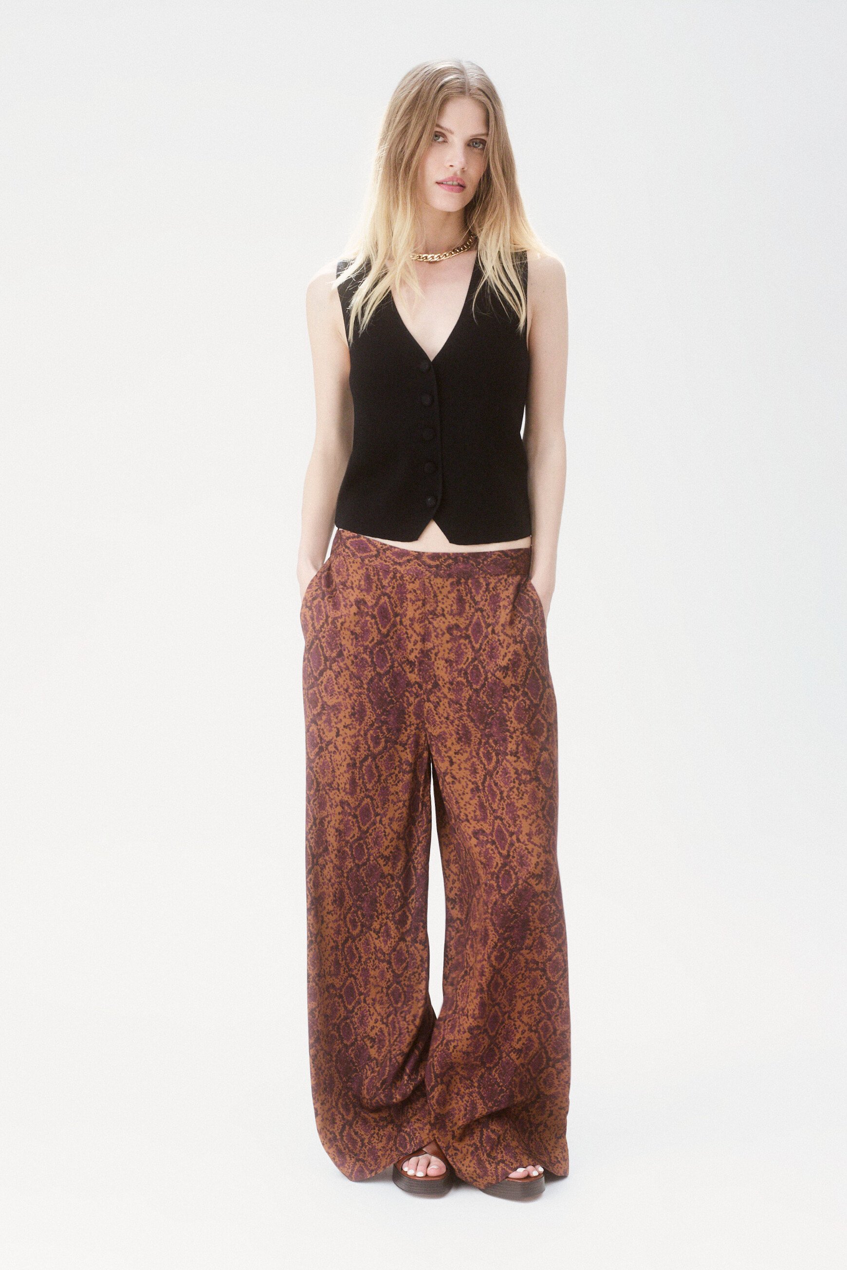 パンツ PLAIN Brown Pants with Concealed Closure in Courduroy Woman Zegna - Vicuna Garment Dyed Cotton Gabardine Jean