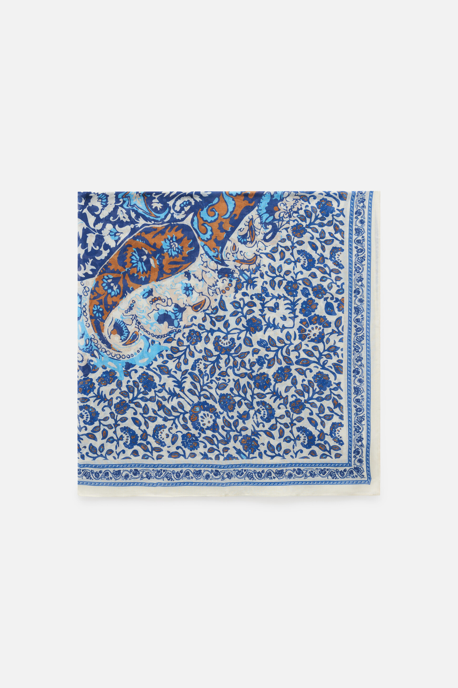 Foulard lallie creme femme
