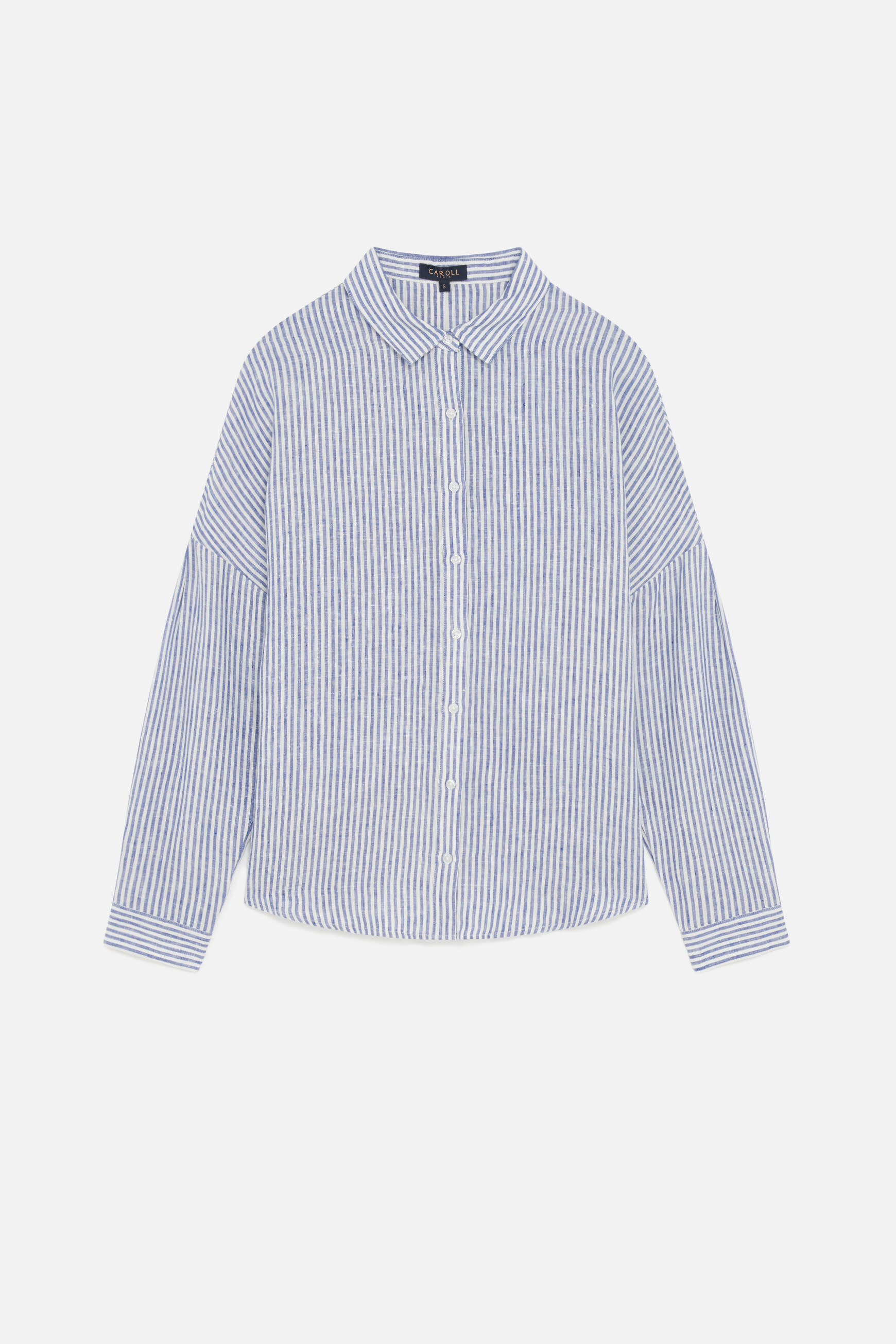 camisa claude2 100 lino denim piedra mujer Camisa Claude2 100% lino denim piedra mujer