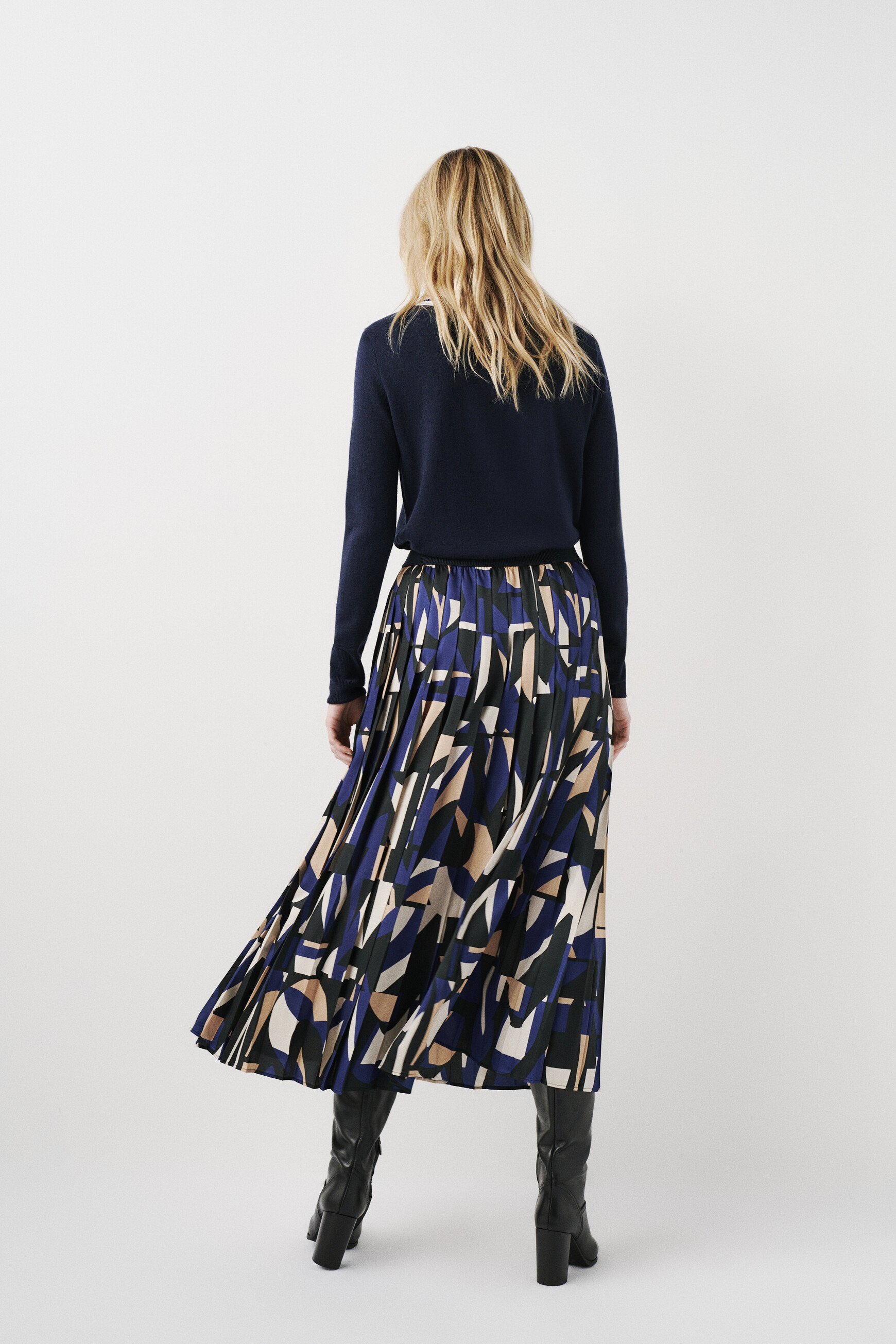 Jupe joe4 bleu marine femme