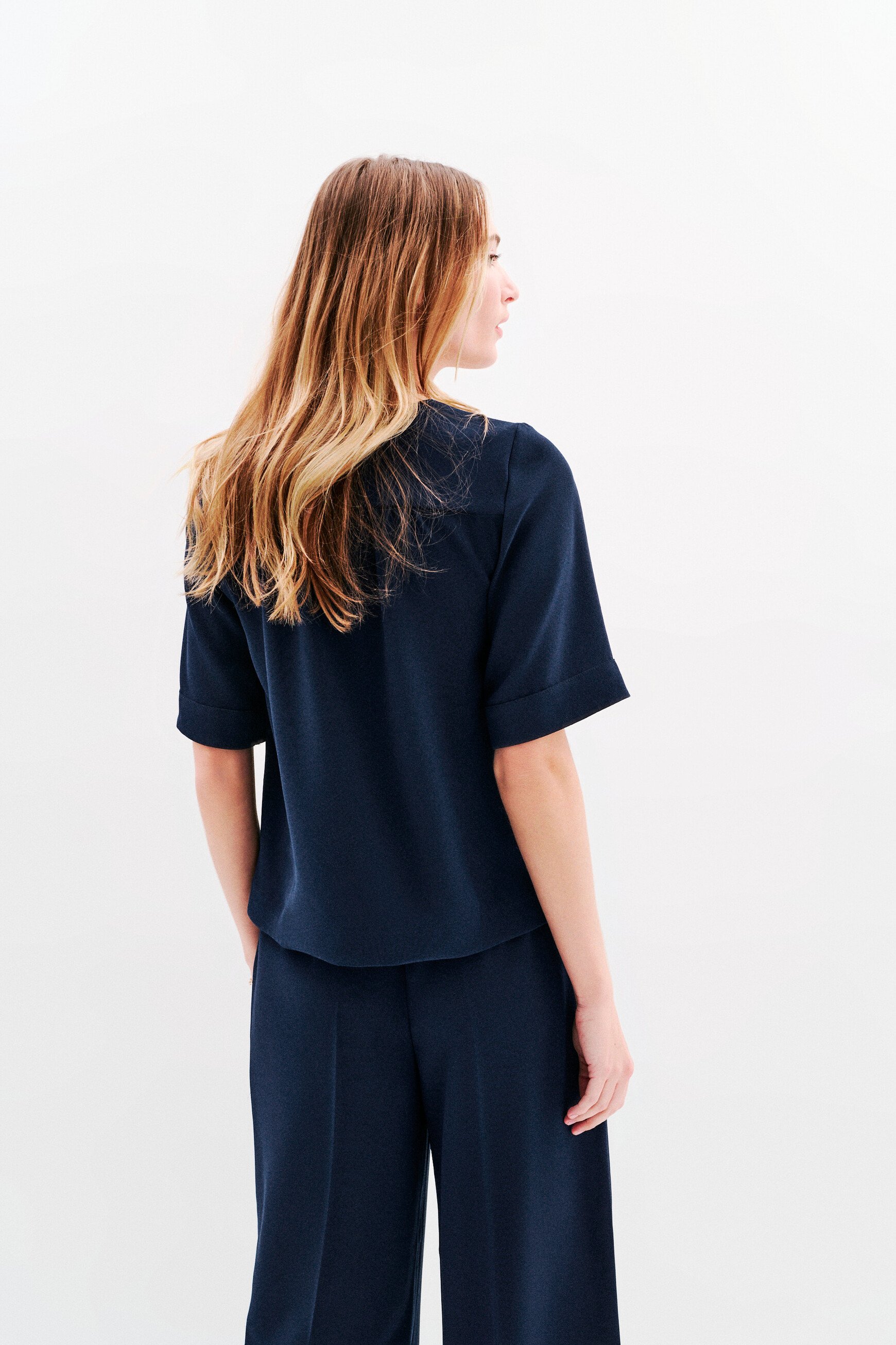 blouse cnoe bleu marine femme Blouse Cnoe bleu marine femme