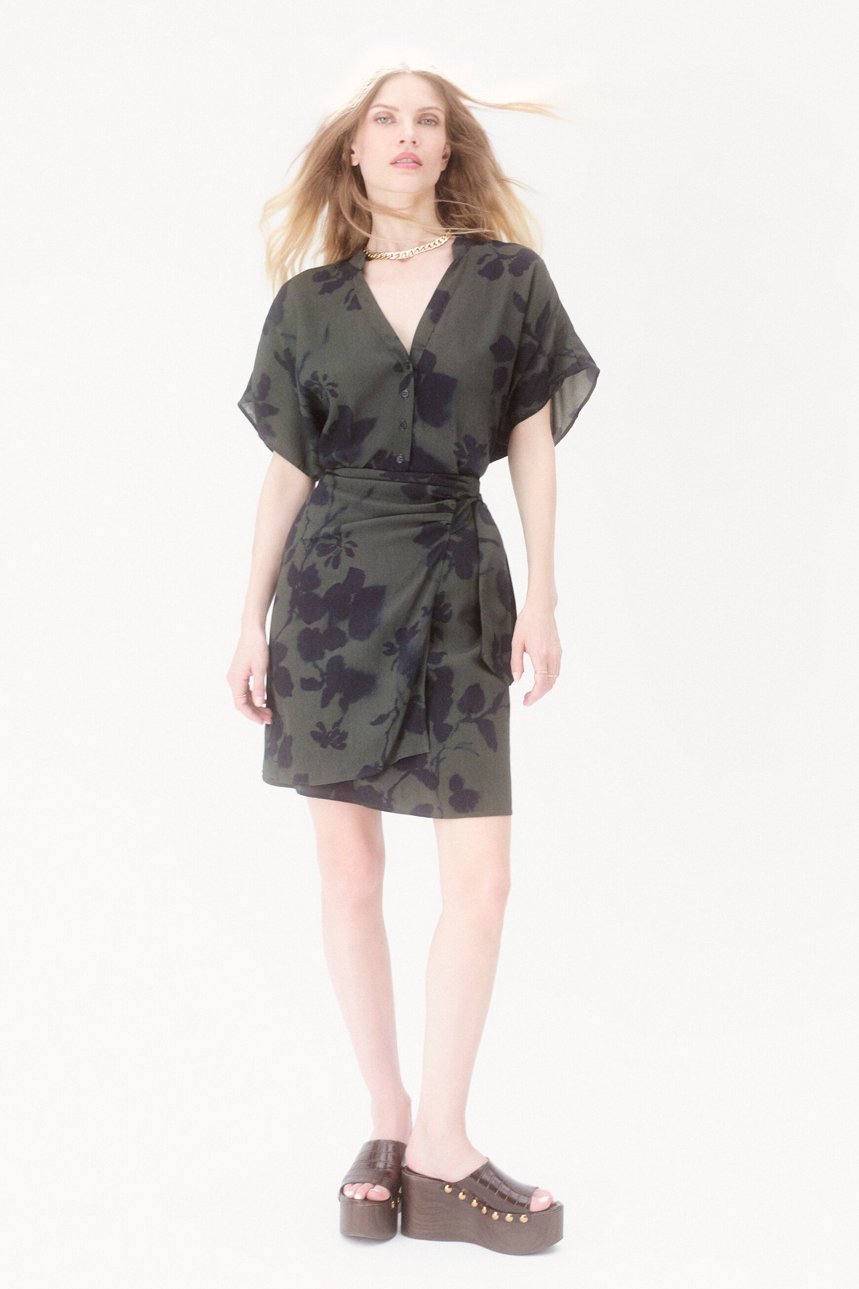 robe rash vert kaki femme Robe Rash vert kaki femme