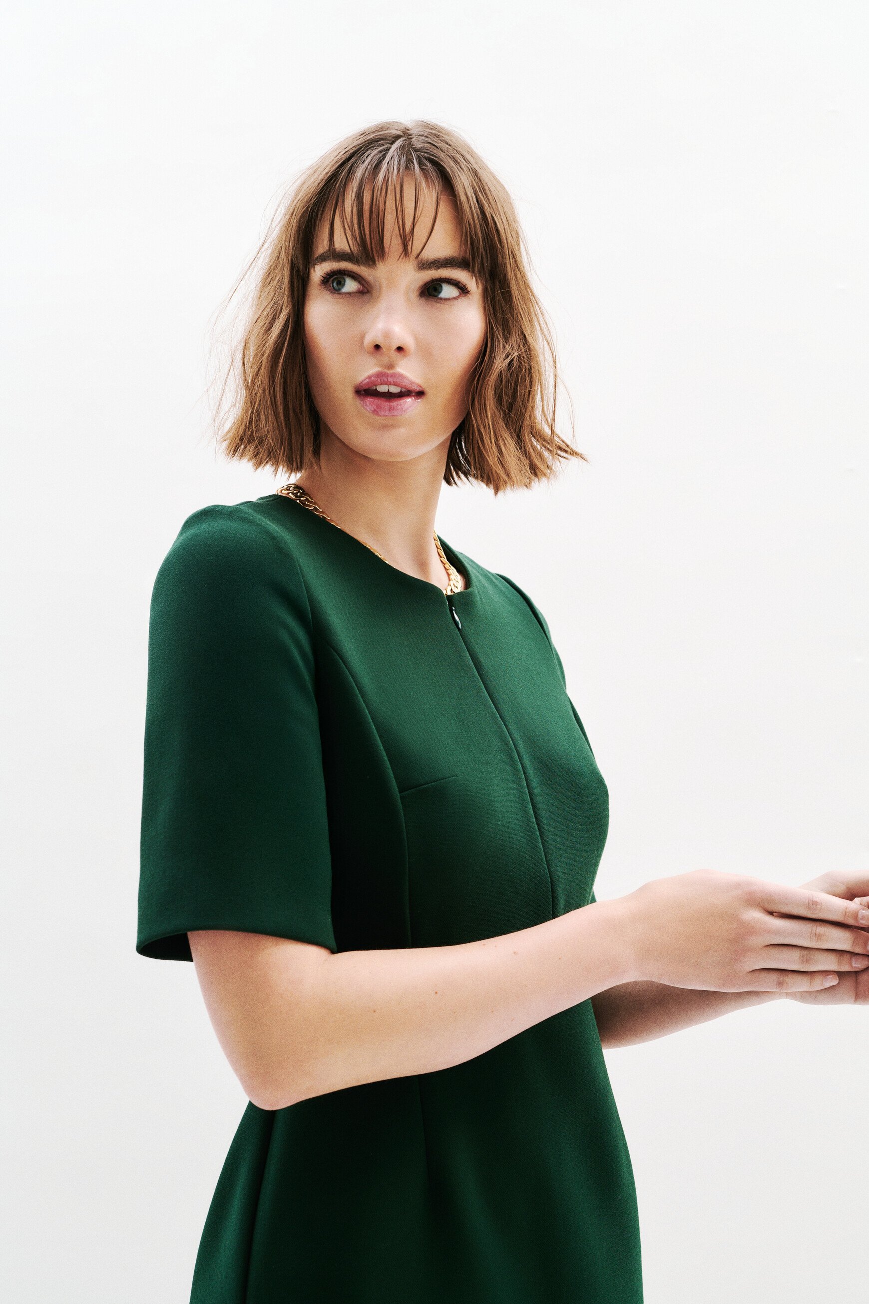 kleid rmina vert fonce damen Kleid Rmina vert foncé damen
