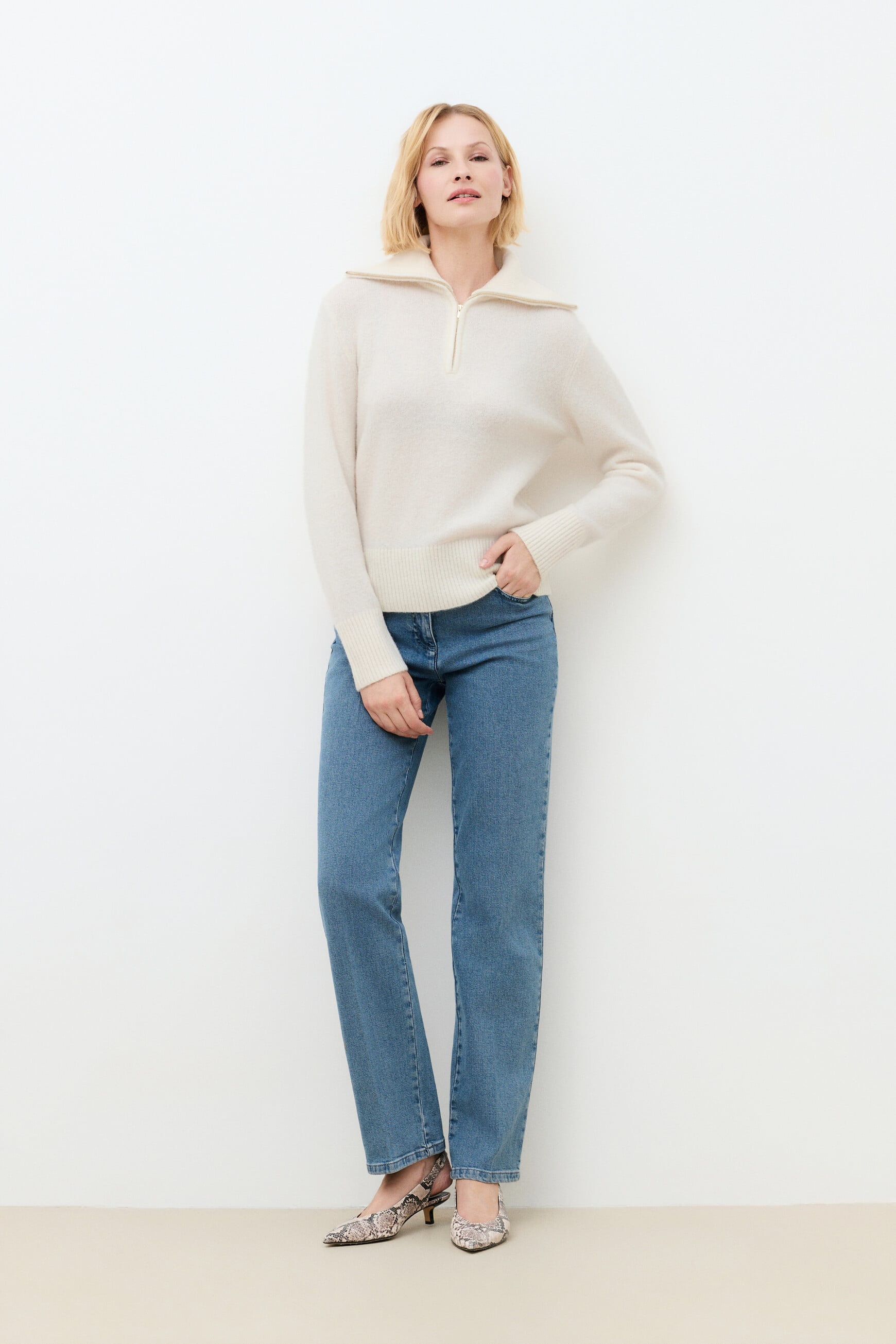 Mitchell sweater ecru woman
