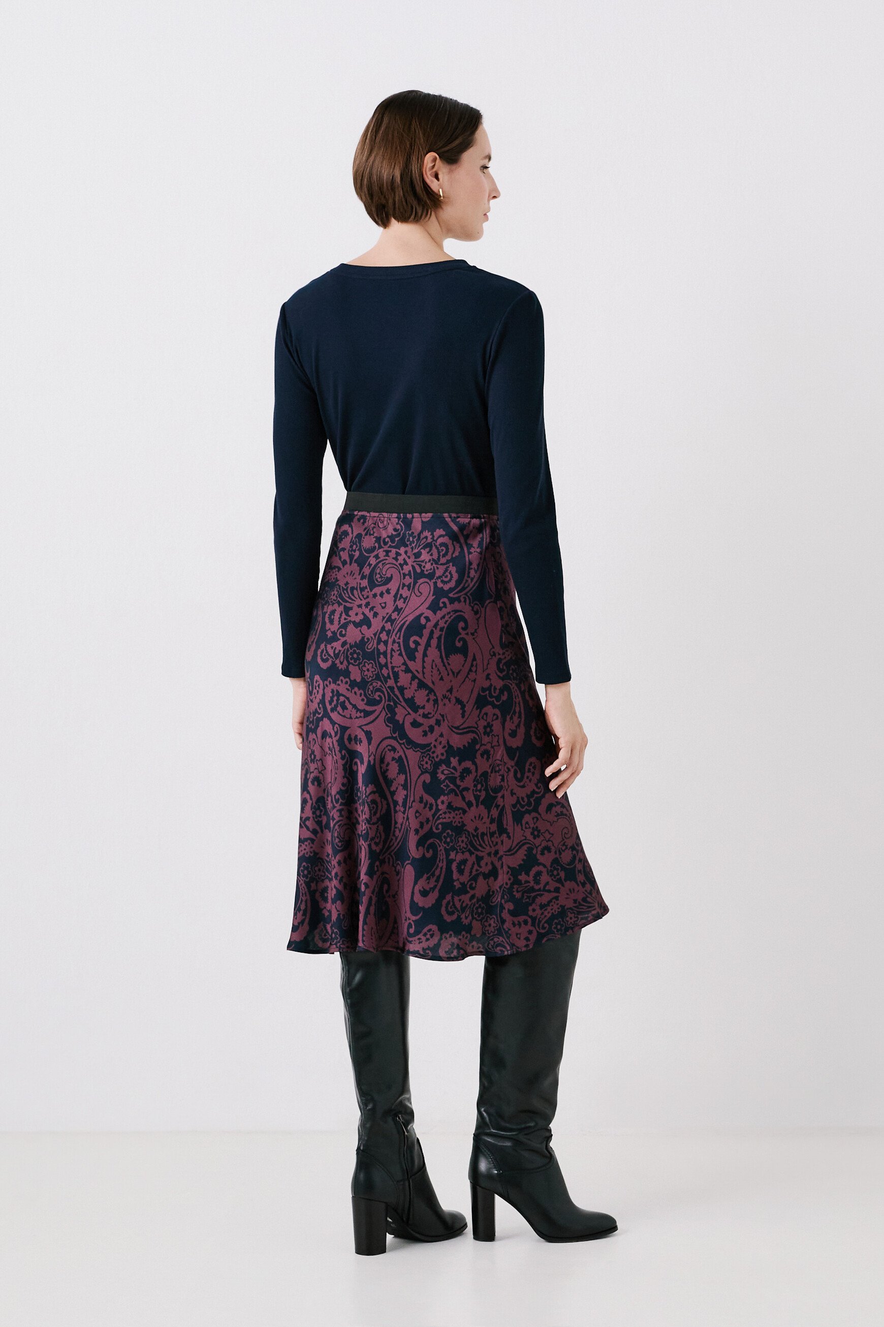 Skirt jalentin navy blue woman