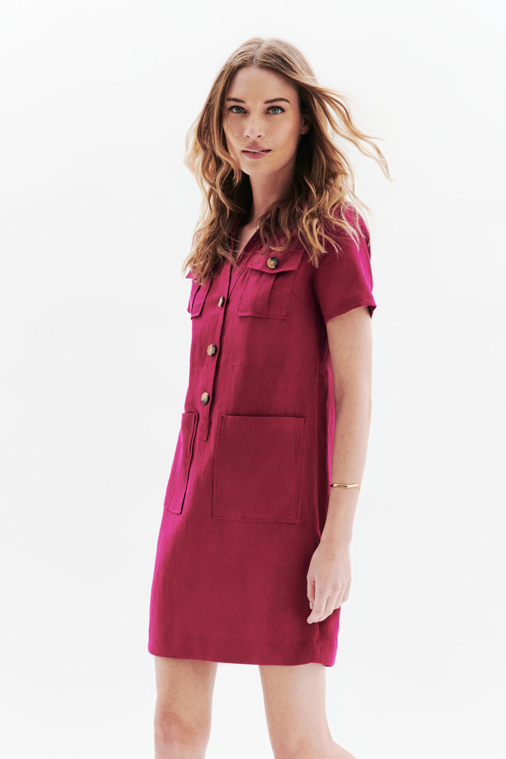 kleid laure 100 leinen pflaume damen Kleid Laure 100 % Leinen pflaume damen
