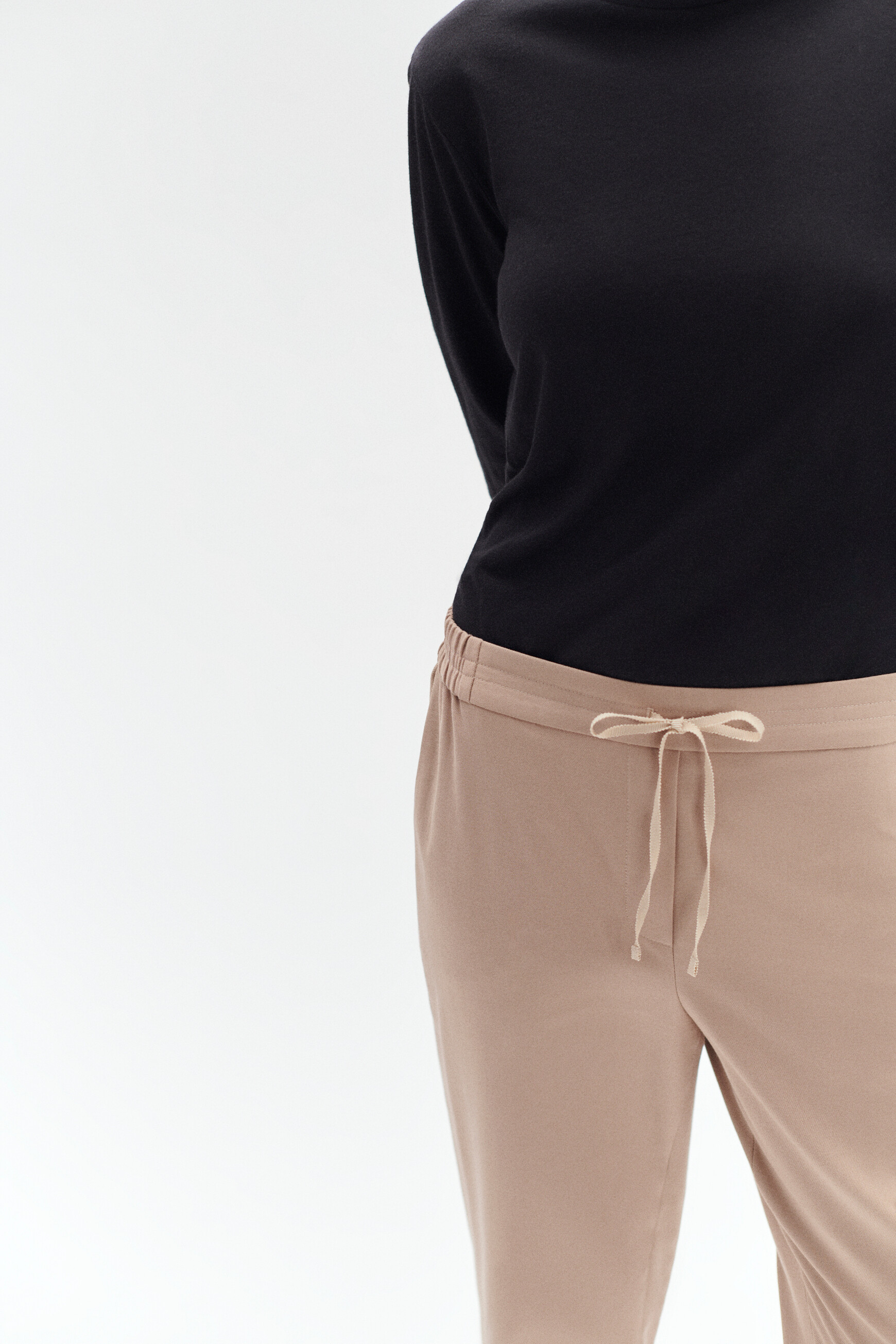 Hose Severin im Joggingstil sandfarben damen