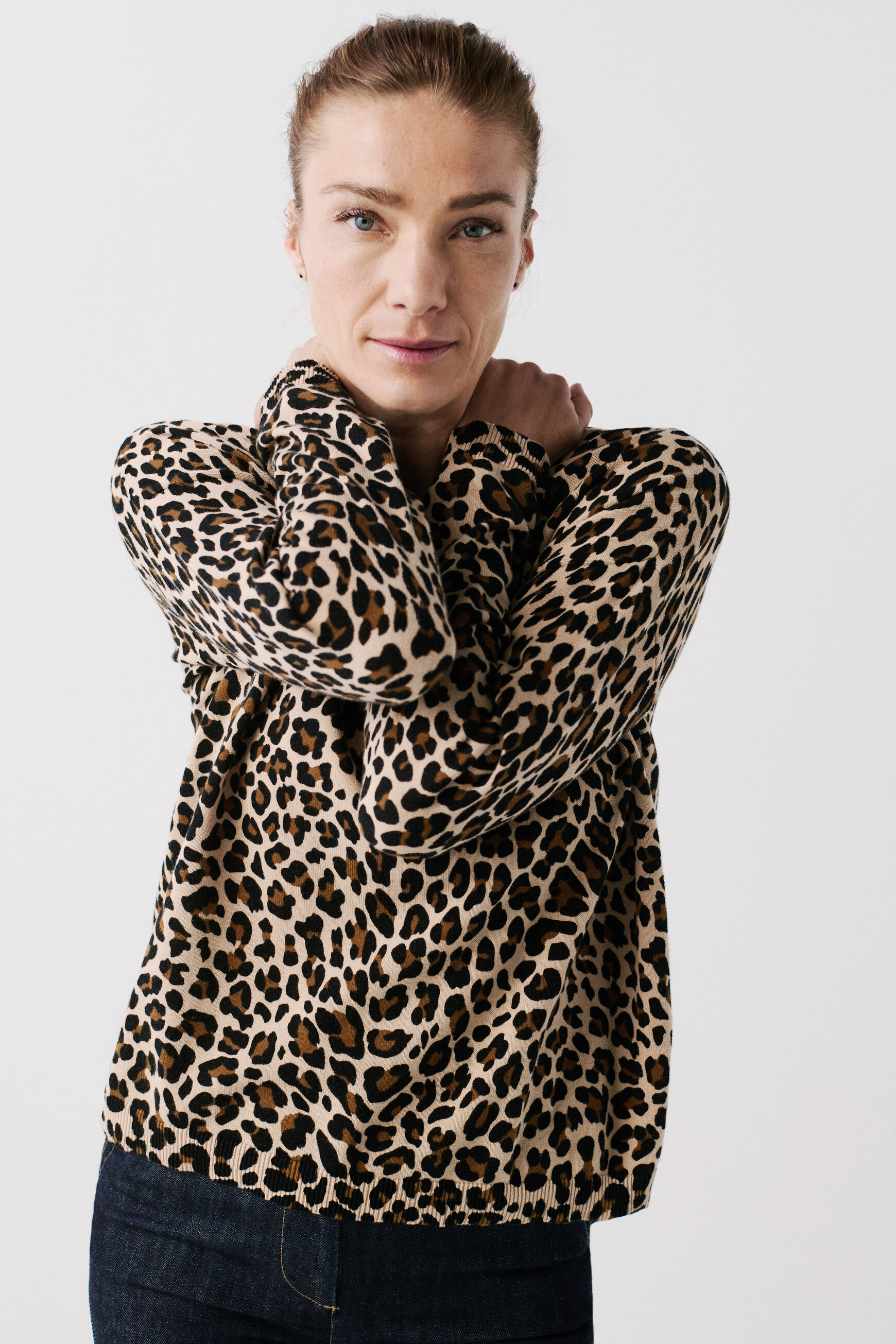Pull femme marron best sale